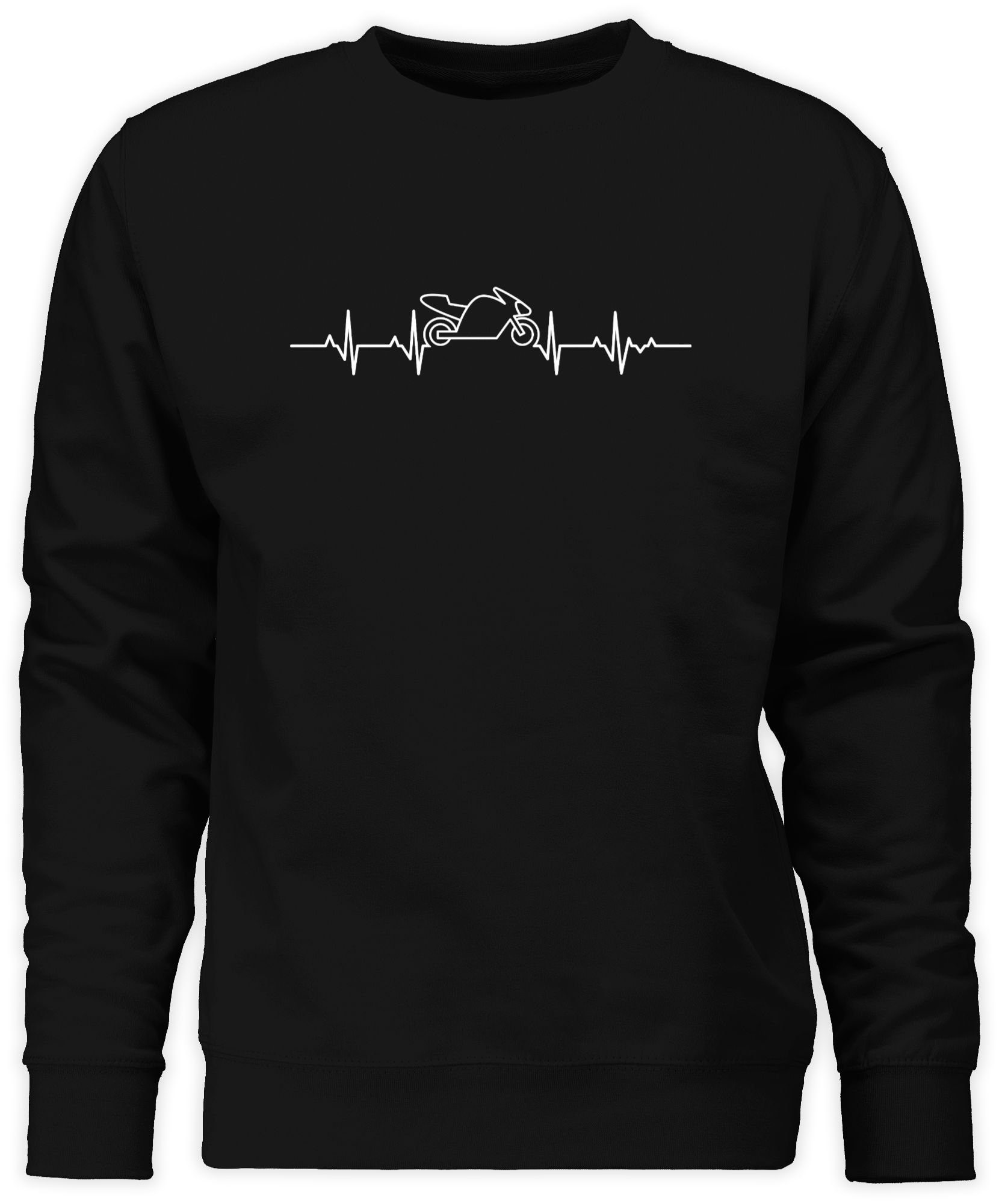 Sweatshirt Herzschlag Motorrad - Motorbike