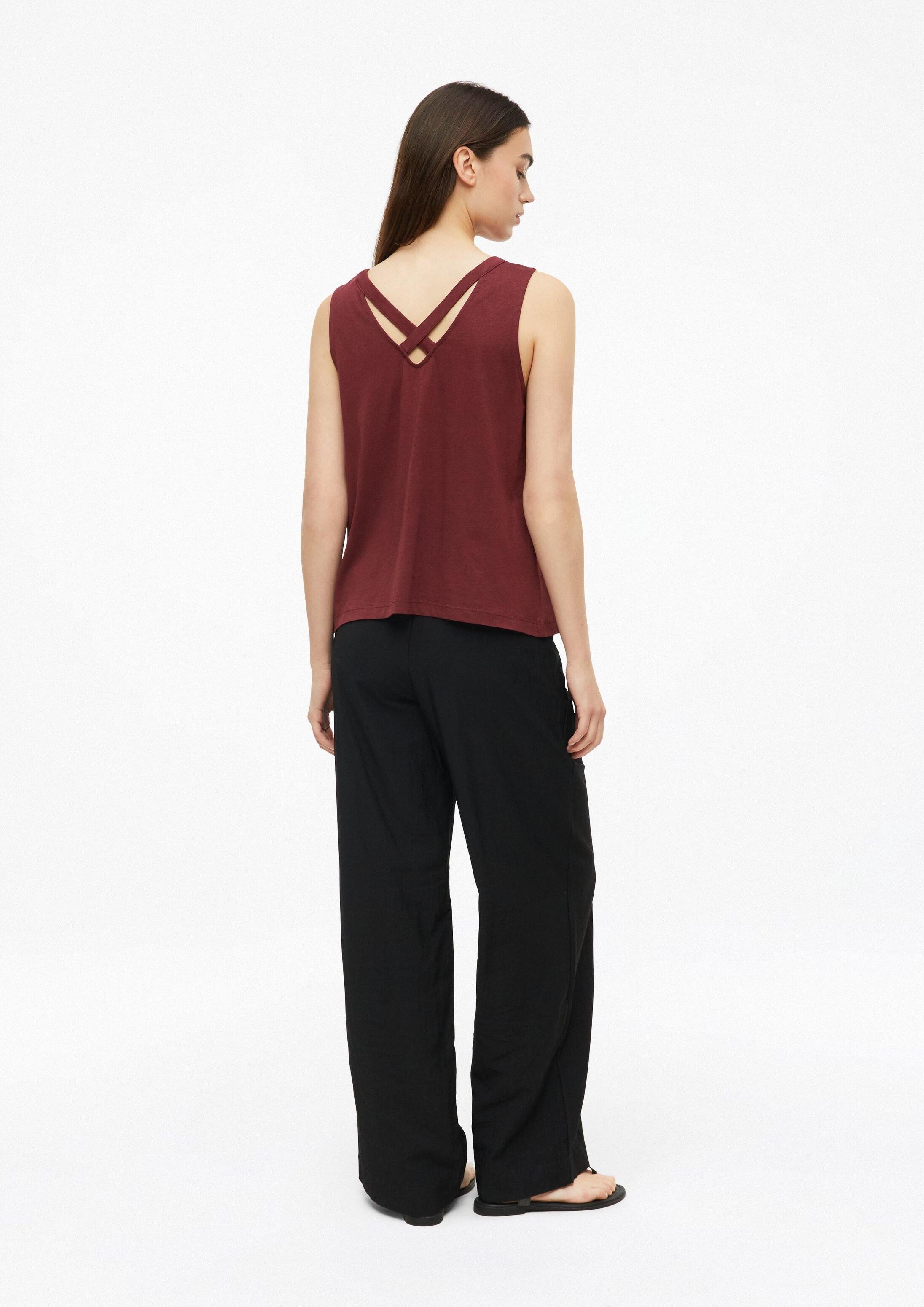 s.Oliver Muscleshirt T-Shirt Jersey-Top mit Rundhalsausschnitt und Rückendetail