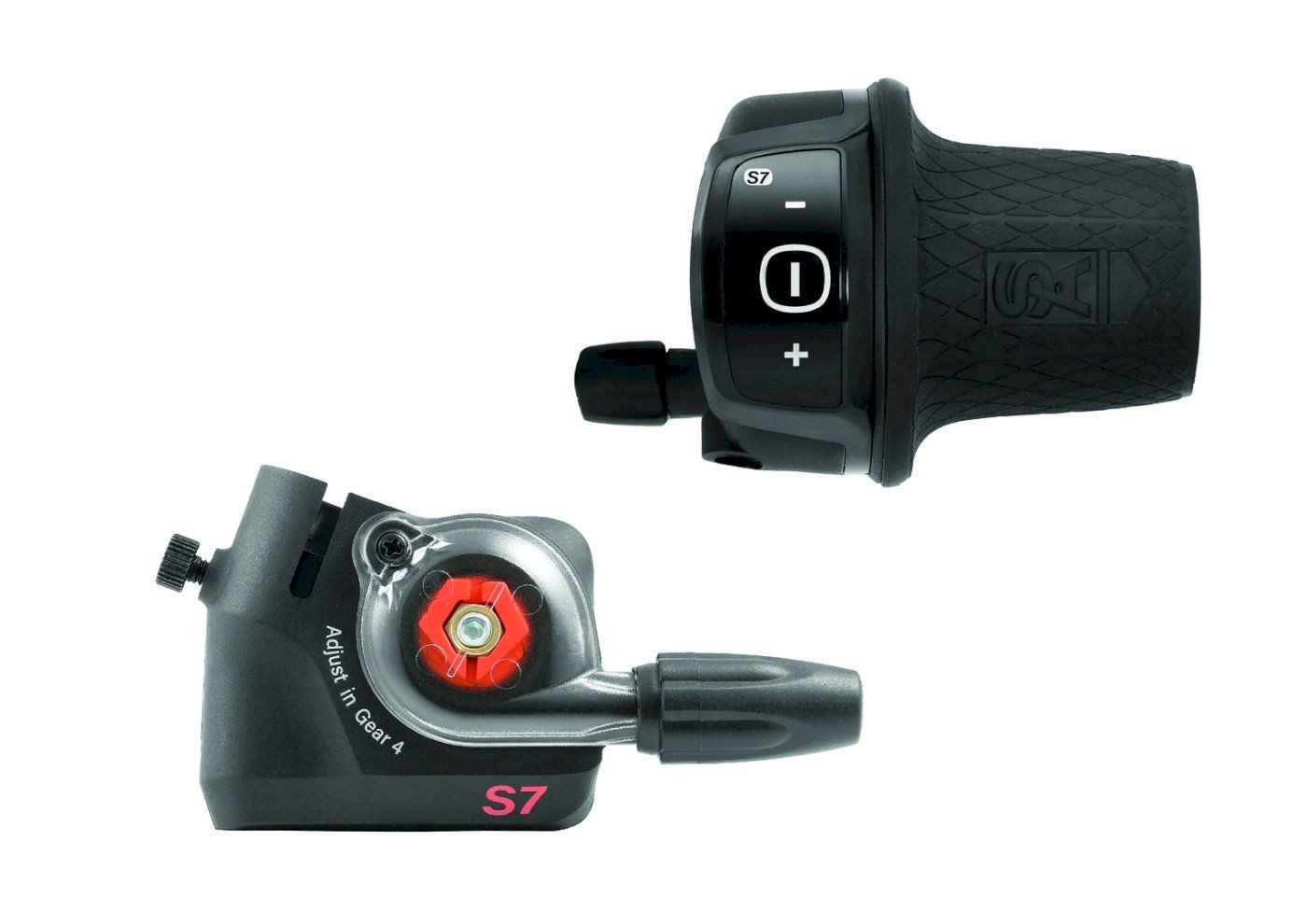 SunRace Schaltung SunRace Drehgriffschalter DLM400 7-fach für Sram S7