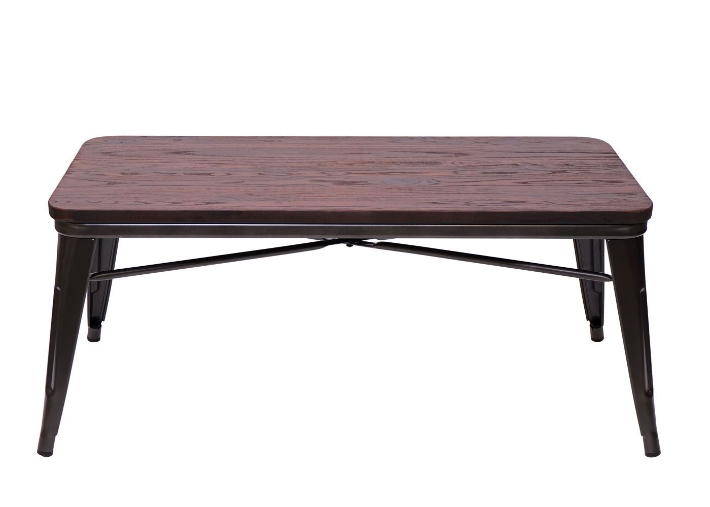 Industrie-Design,Strukur Holz, MCW Couchtisch MCW-H10, Tischplatte Ulme Tischplatte auf aus