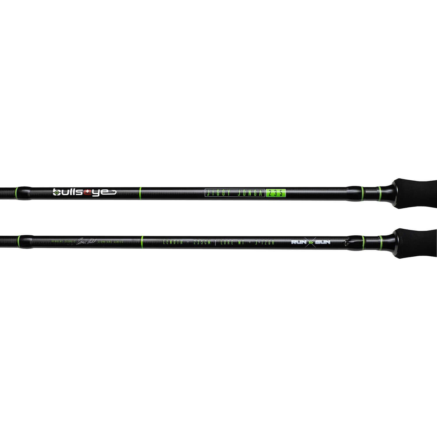 Bullseye Fishing Spinnrute Bullseye Run and Gun Jiggy Jonga Spinnrute, (2-tlg)