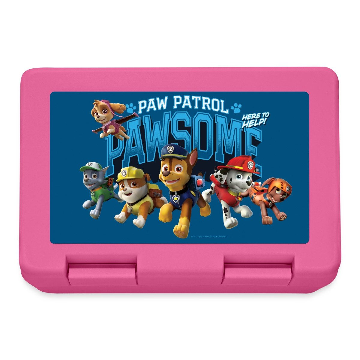 Spreadshirt Lunchbox Paw Patrol Pawsome Team Brotdose Lunchbox, Plastik, Aluminium