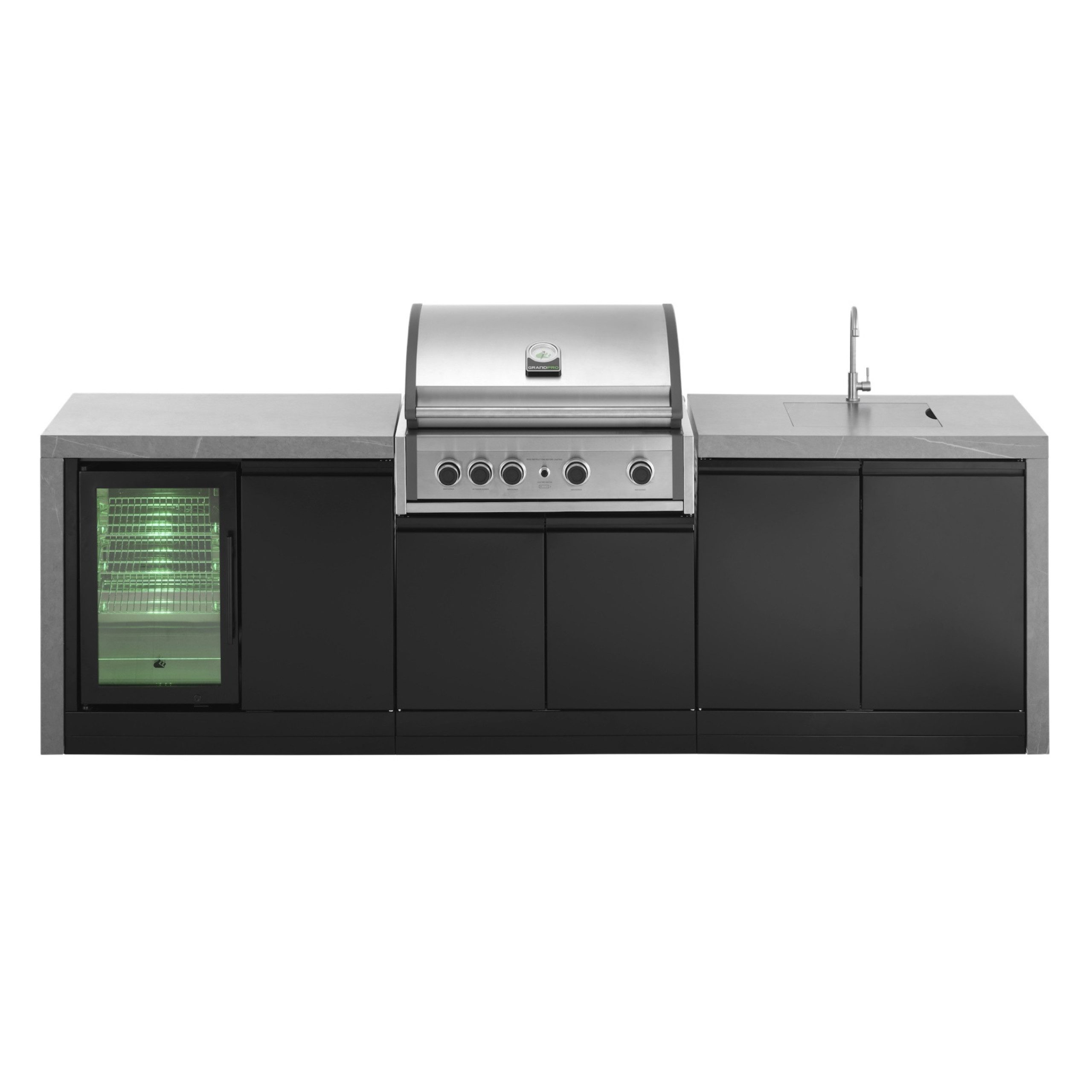 Grandpro Gasgrill Grandpro Outdoorküche 274 Waterfall Series Küchenmodul mit Pro