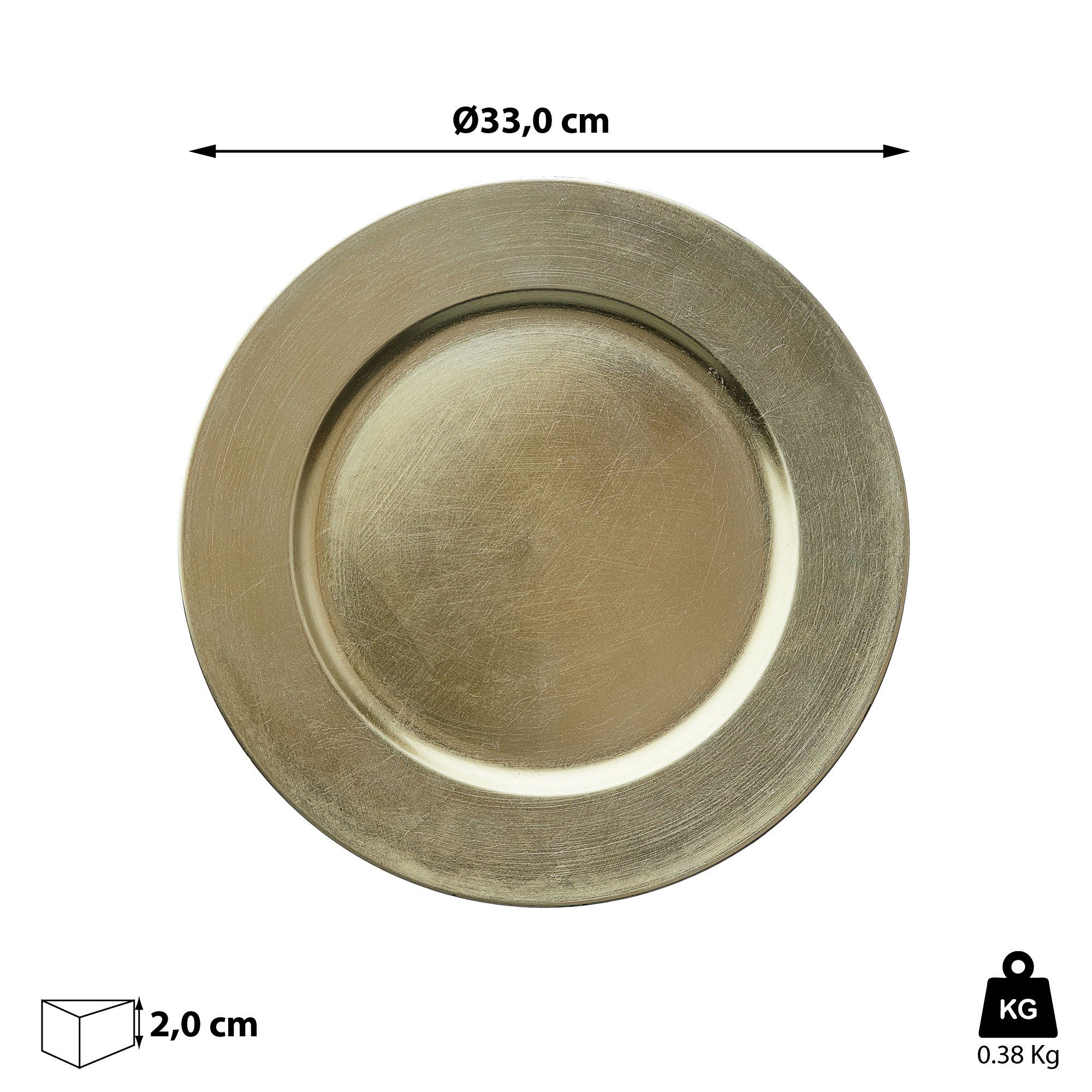 CEPEWA Dekoteller CEPEWA Dekoteller gold Kunststoff Tischdekoration. € 10,05