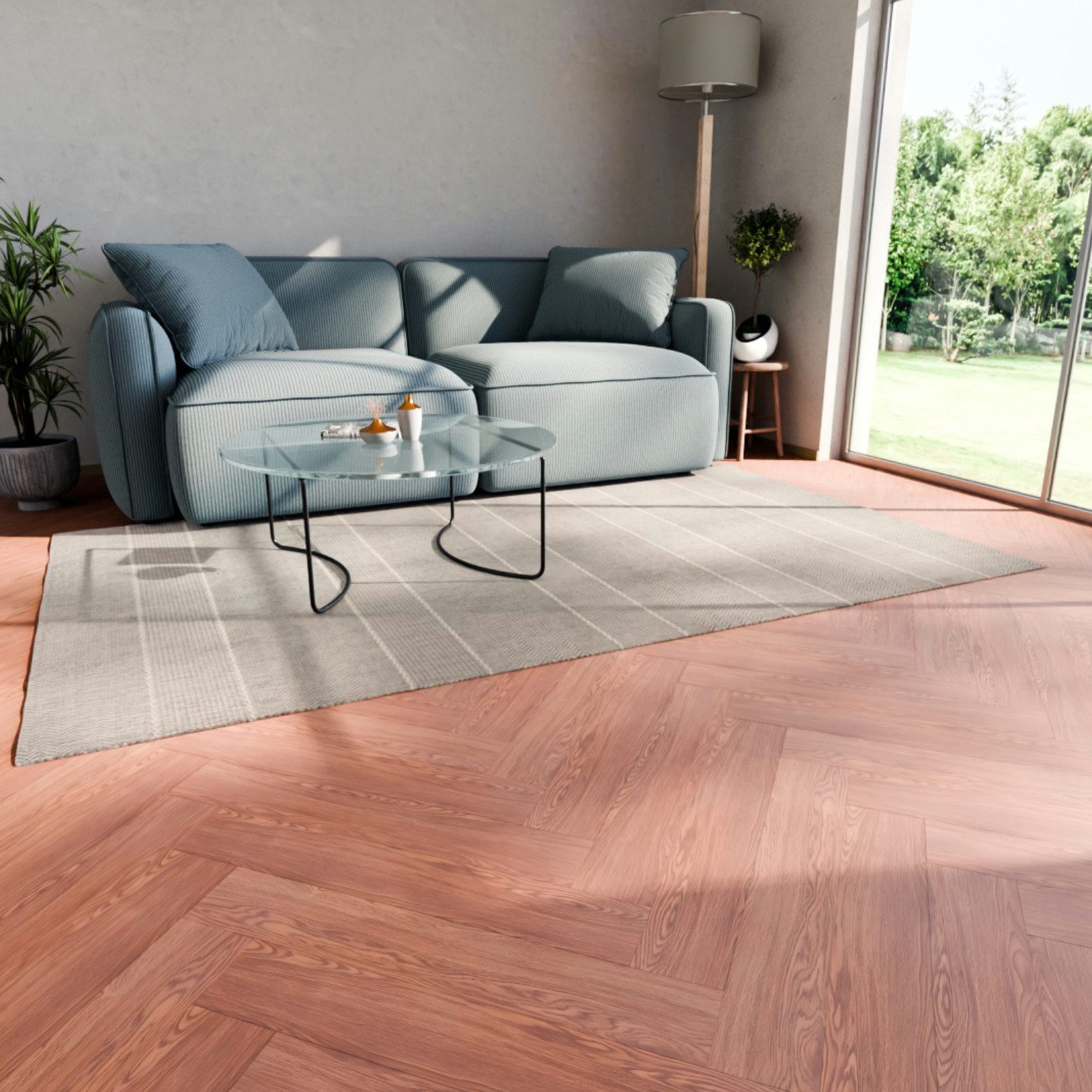 HAGO Vinylboden Bodenbelag Vinylboden Klebeboden Klebevinyl Designbelag PVC Paneele, Rutschfest, schimmelbeständig, wärmeisolierend, schalldämpfend, E1 DS 23/31