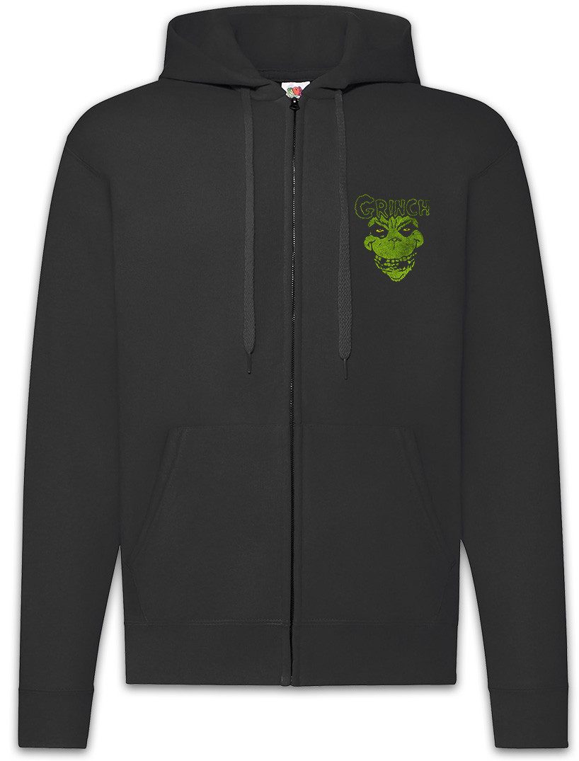 Urban Backwoods Sweatjacke Grinchfits Zipper Hoodie The Mis Curtis Fit Fits Fett Misfits Fun Head (1-tlg) Grinch Simon Donovan Bellamy