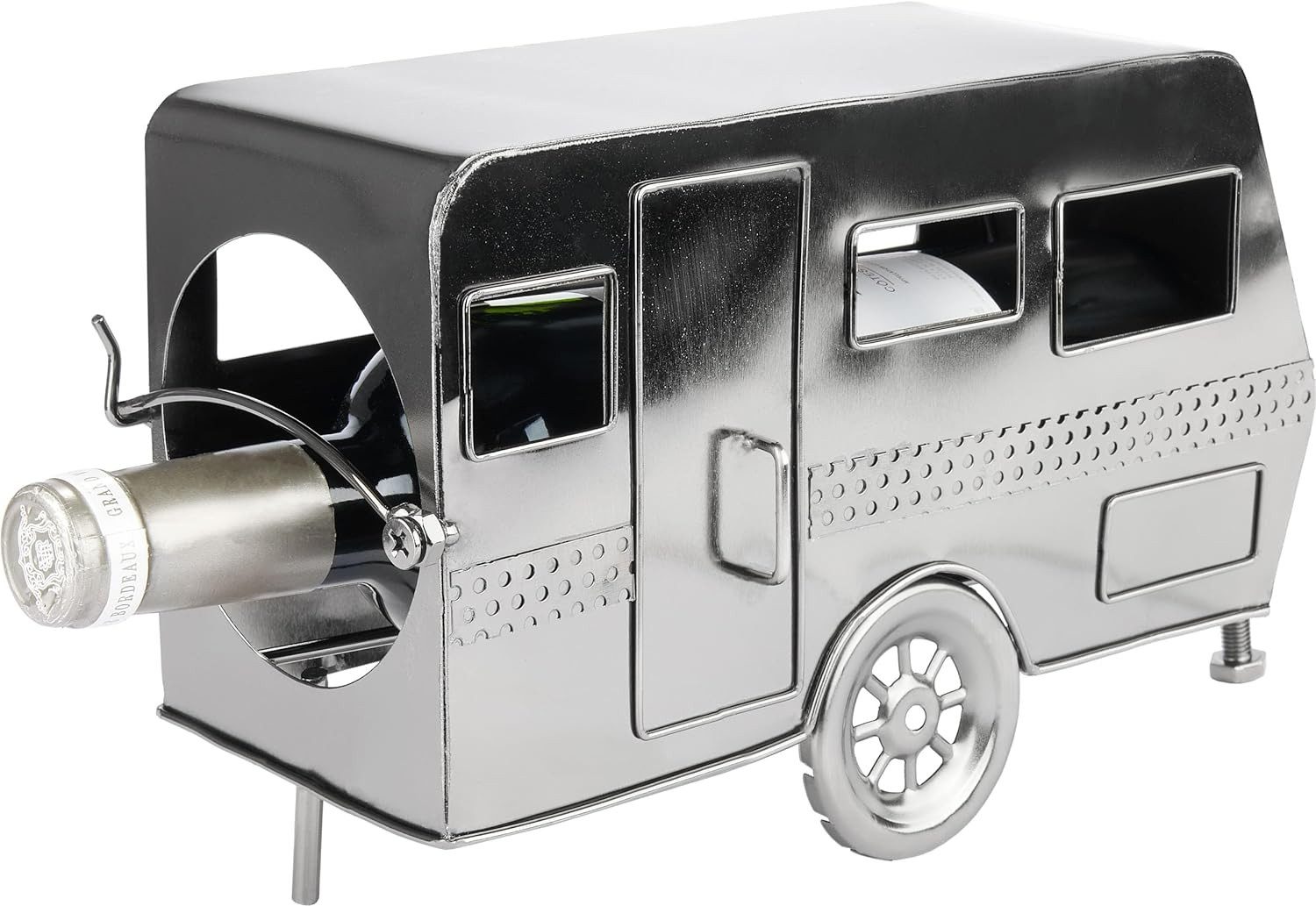BRUBAKER Weinflaschenhalter Wohnwagen - Metall Flaschenhalter günstig online kaufen