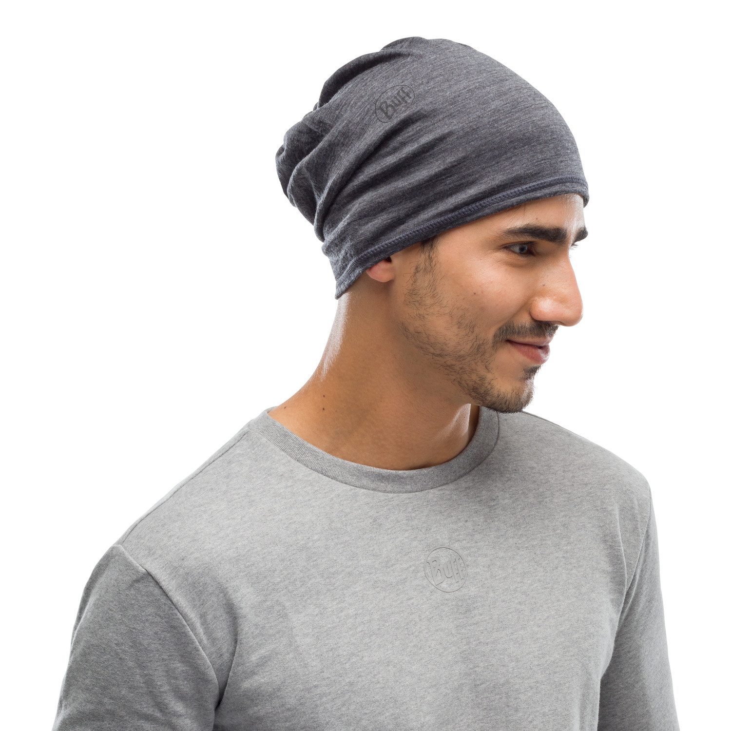Buff Multifunktionstuch, MERINO LIGHTWEIGHT SOLID GREY