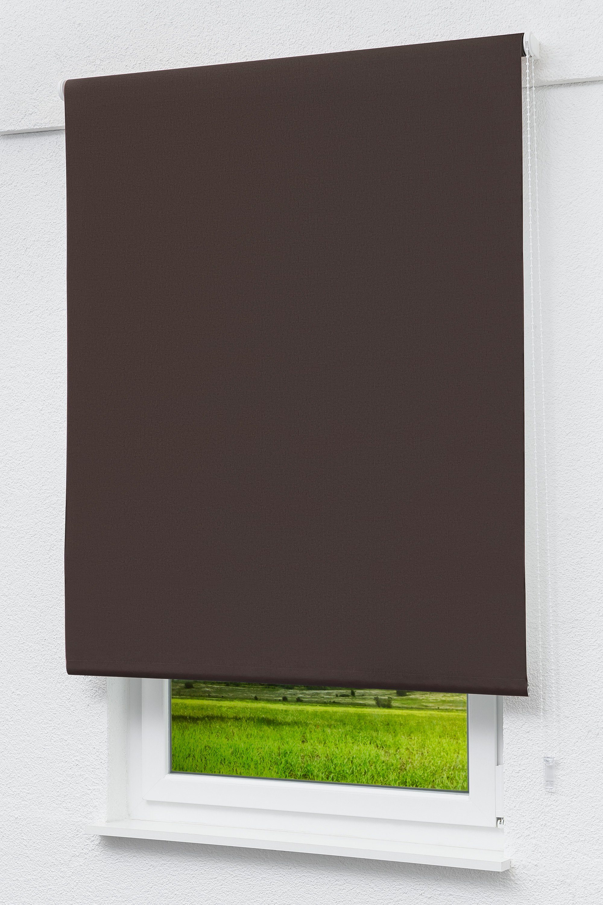 Verdunklungsrollo Verdunkelungsrollo Dunkelbraun, LYSEL®, abdunkelnd, HxB 1 günstig online kaufen