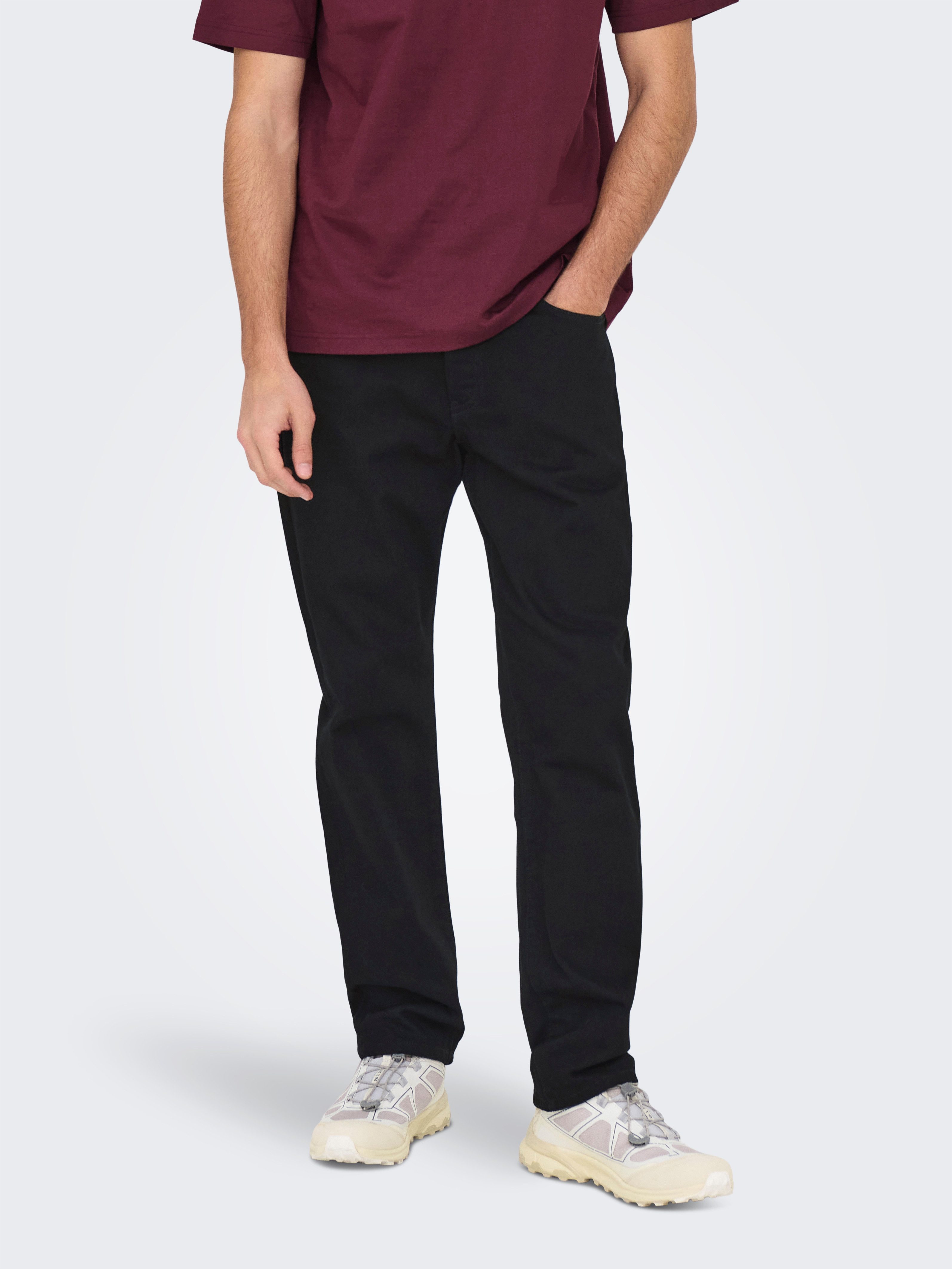 ONLY & SONS Regular-fit-Jeans ONSEDGE STRAIGHT BROMO 0017 DOT DNM NOOS günstig online kaufen