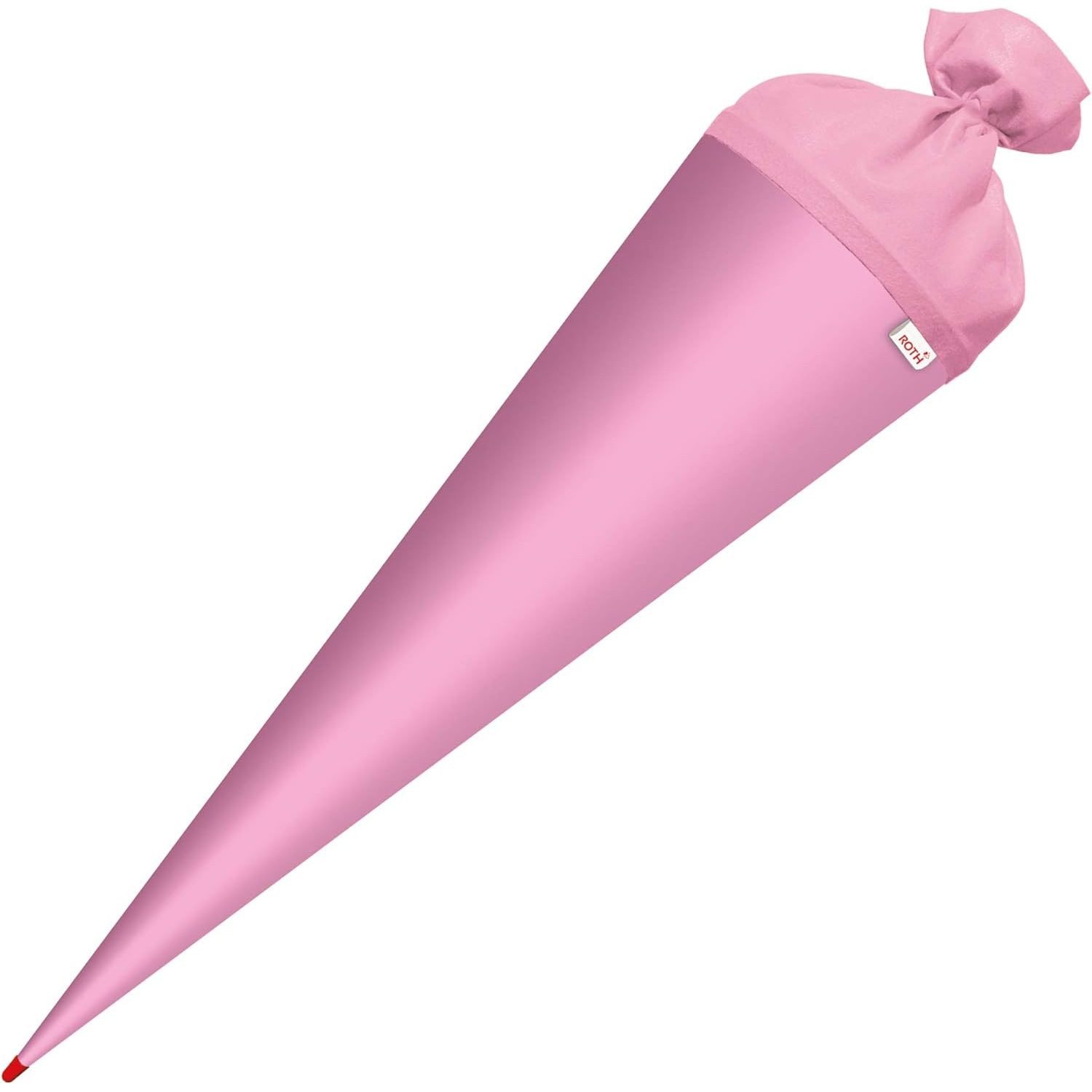 Roth Ideen Schultüte ROTH Bastelschultüte mit Verschluss, 700 mm, rosa