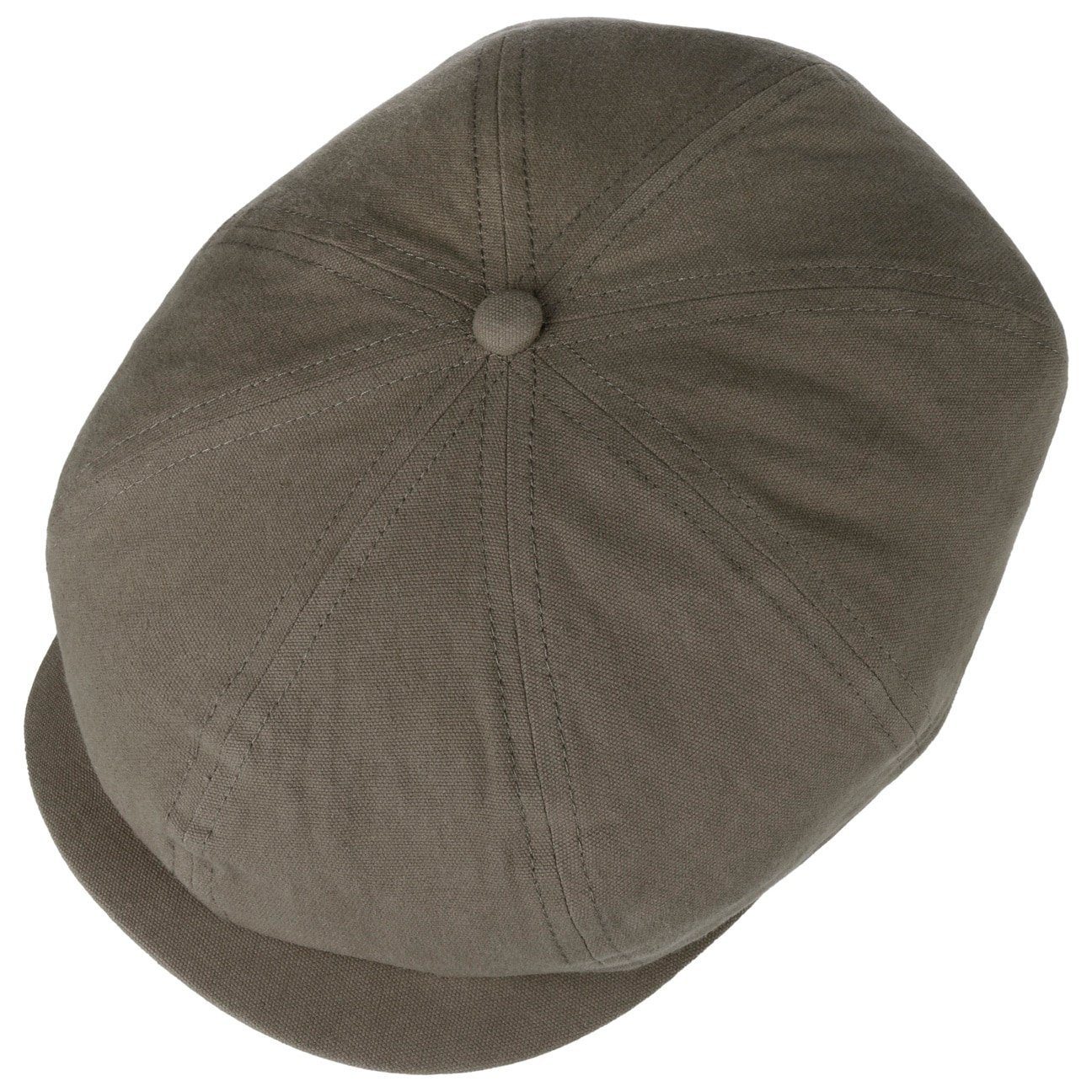 Lipodo (1-St) Flat Cap dunkeloliv Schirmmütze mit Schirm