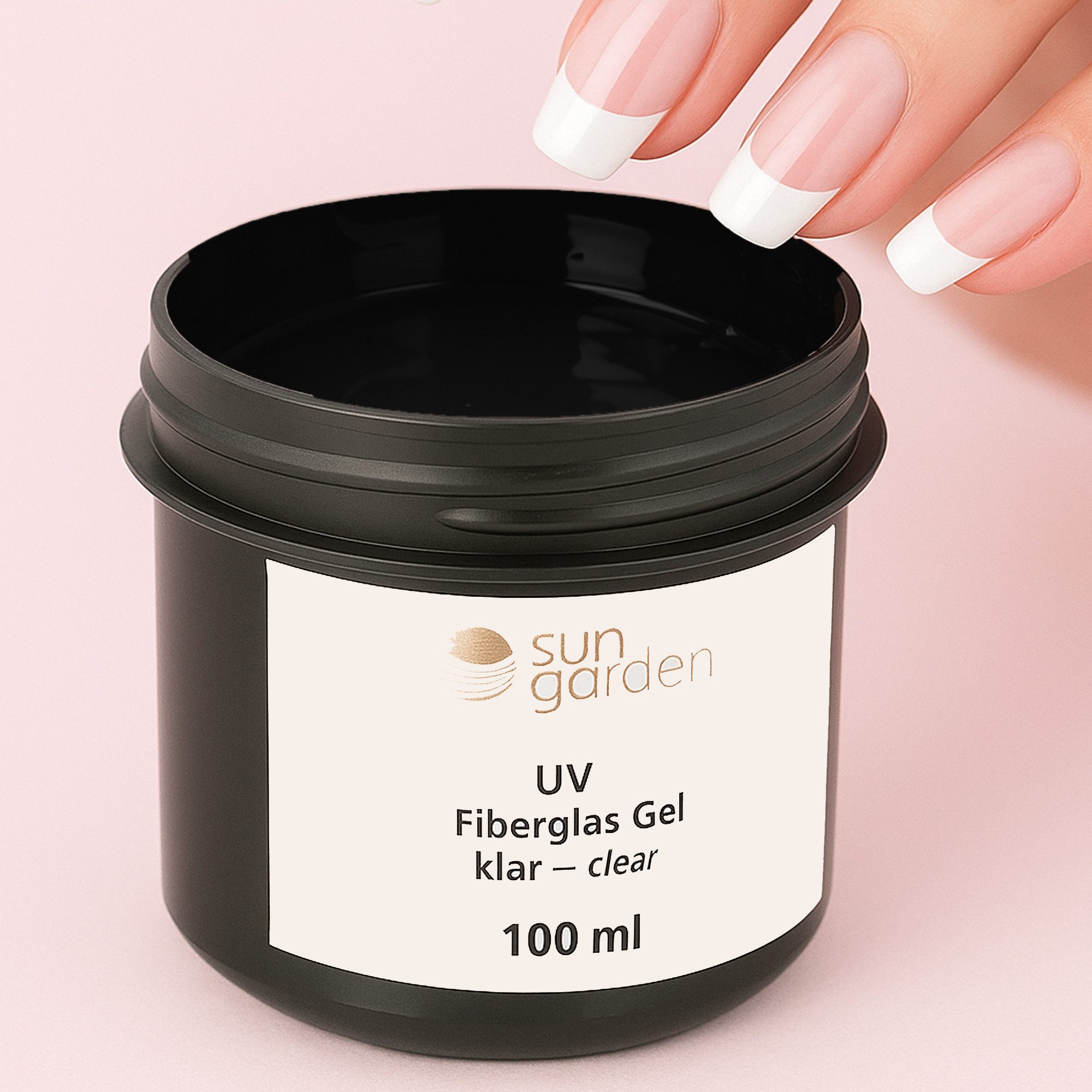 Sun Garden Nails UV-Gel 100 ml UV Fiberglas Gel Klar, Langlebig