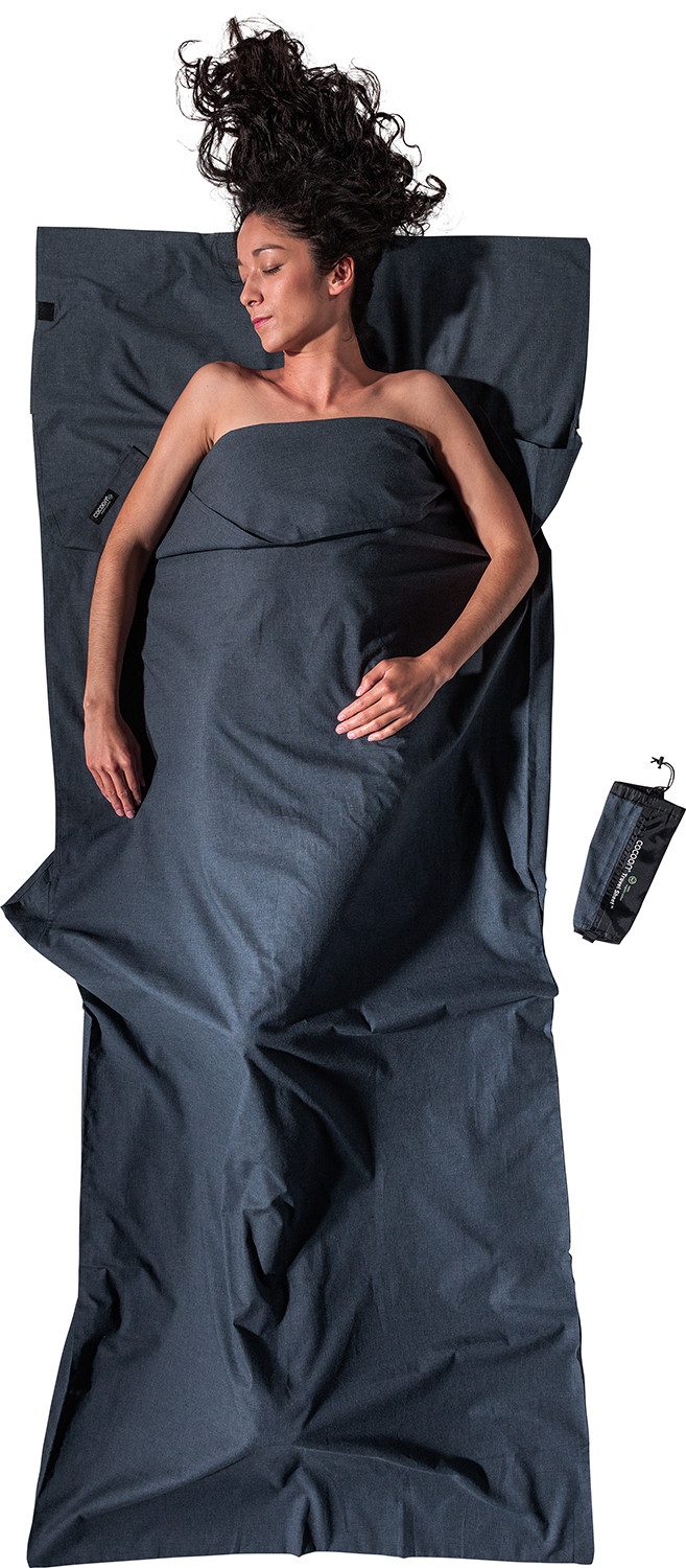 Hüttenschlafsack COCOON TravelSheet Bio Baumwolle - Leicht-Reiseschlafsack heather grey
