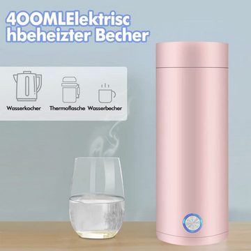 Aoucheni Reise-Wasserkocher Elektrische Tragbarer Wasserkocher Mini 400 ml, Schnellheizfunktion