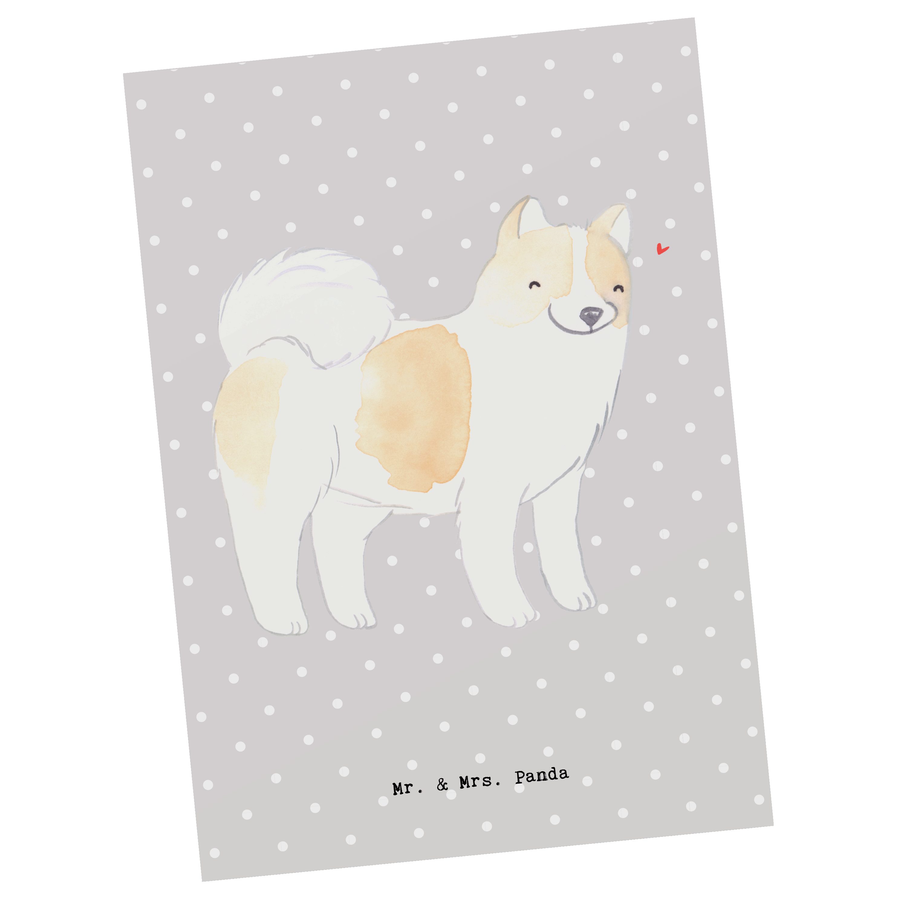 Mr. & Mrs. Panda - Thai Einladungskarte, Dank Postkarte Pastell Geschenk, Bangkaew Grau Moment 