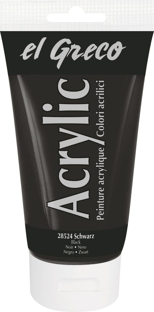 Kreul Acryl-Buntlack Kreul el Greco Acrylic Tube schwarz 150 ml