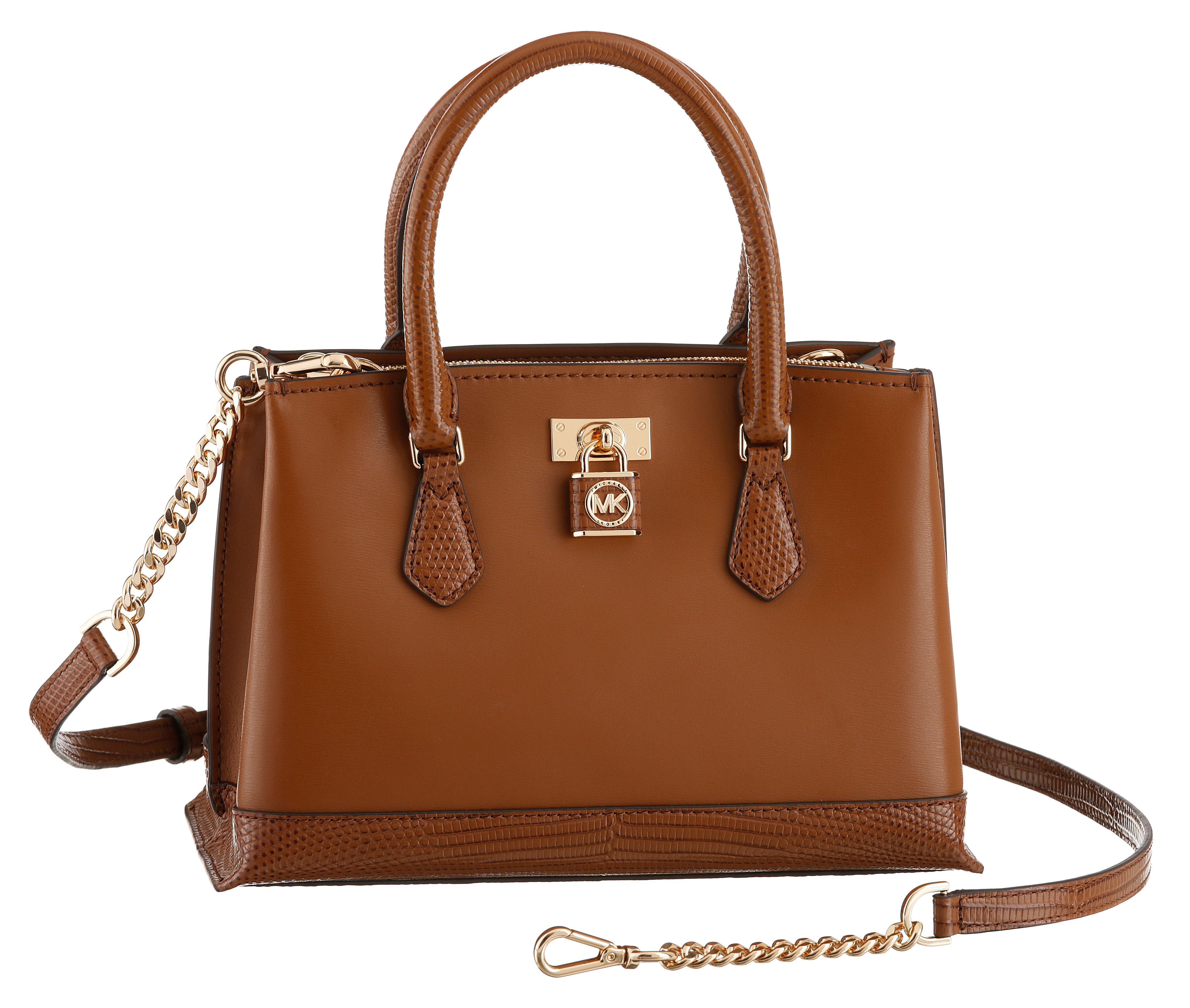 MICHAEL KORS Henkeltasche Ruby SM Satchel, mit goldfarbenen Details