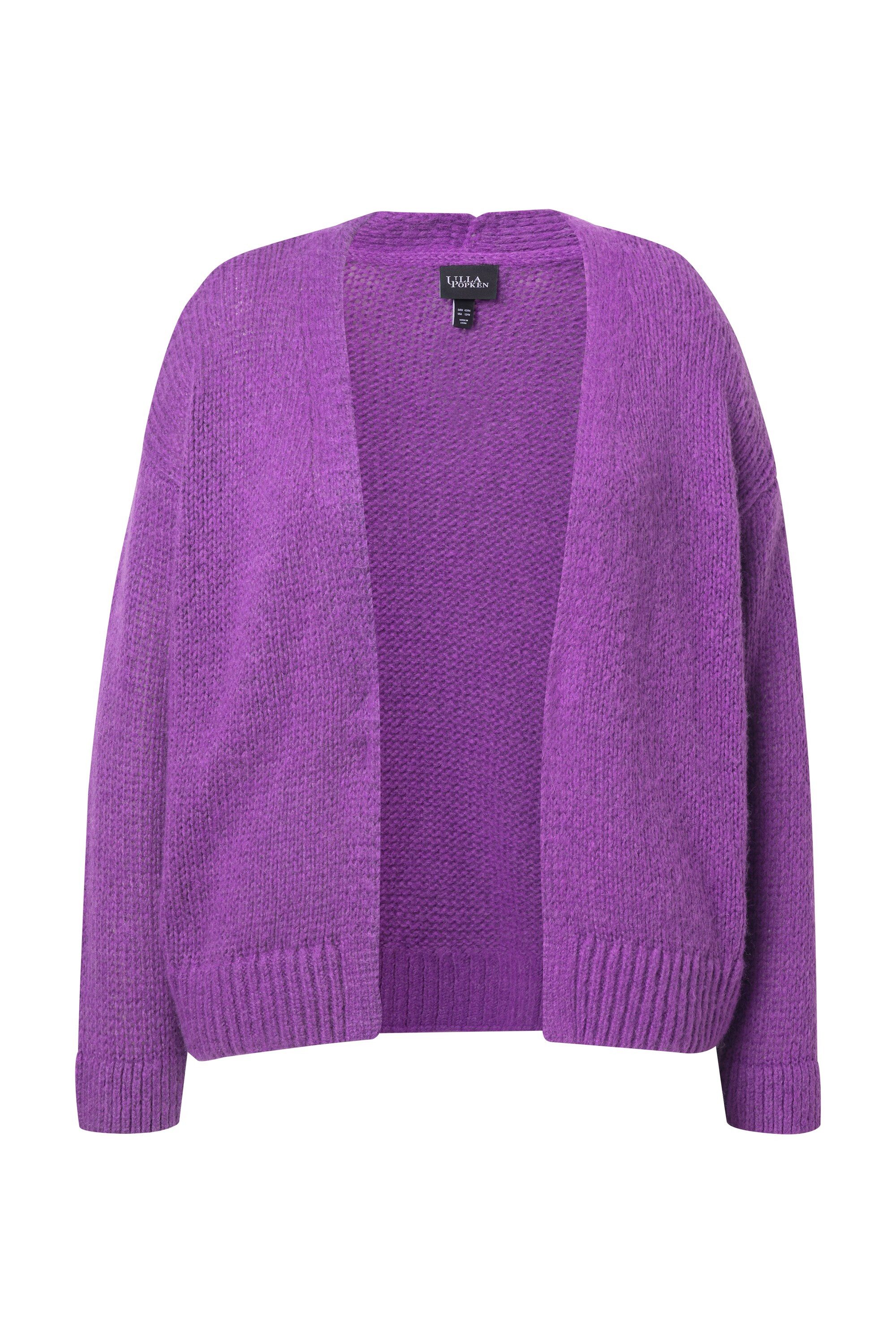 Ulla Popken Strickjacke Strickjacke kurz oversized offene Jacke Wollanteil günstig online kaufen