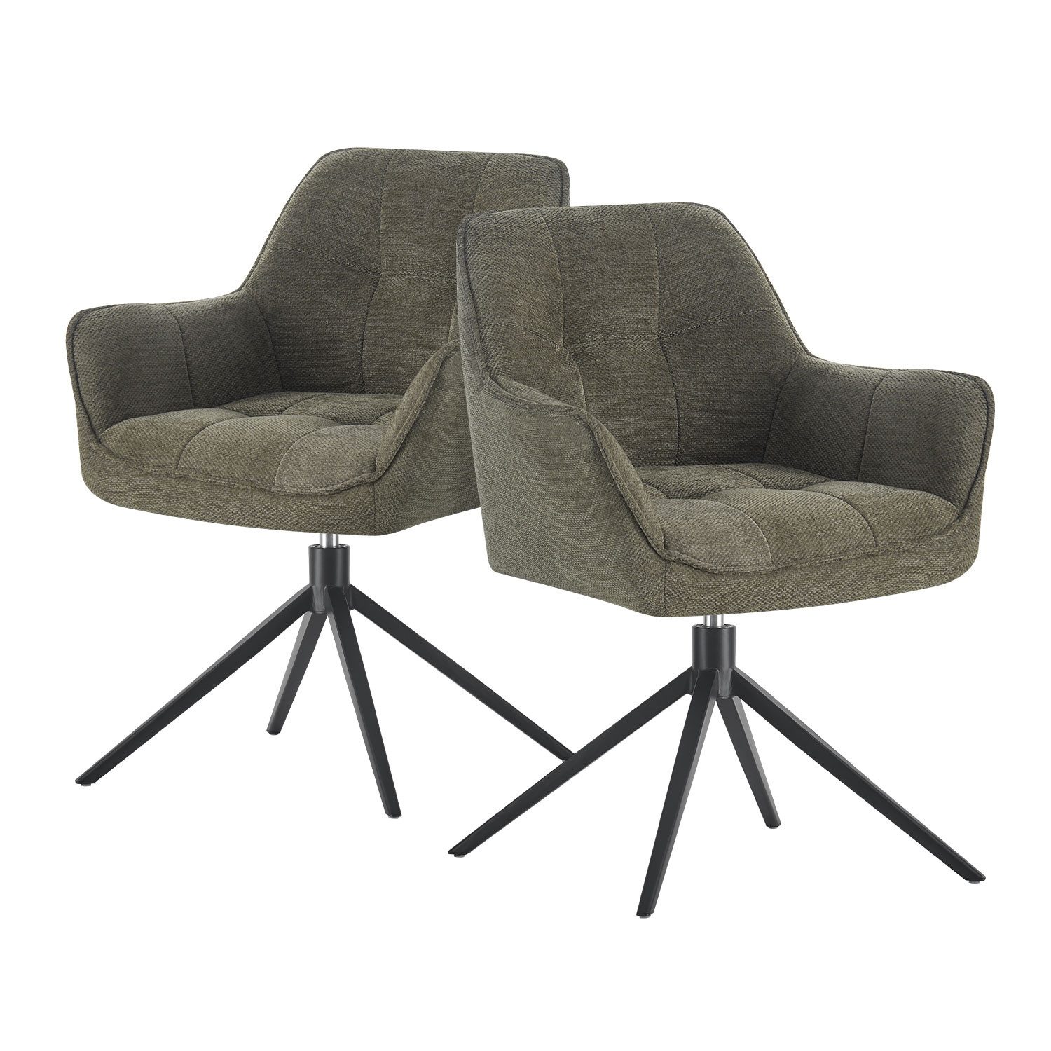 DUBI Möbel Polsterstuhl THOMAS-MIRA, 360° drehbar mit oder ohne Rückholfunk günstig online kaufen