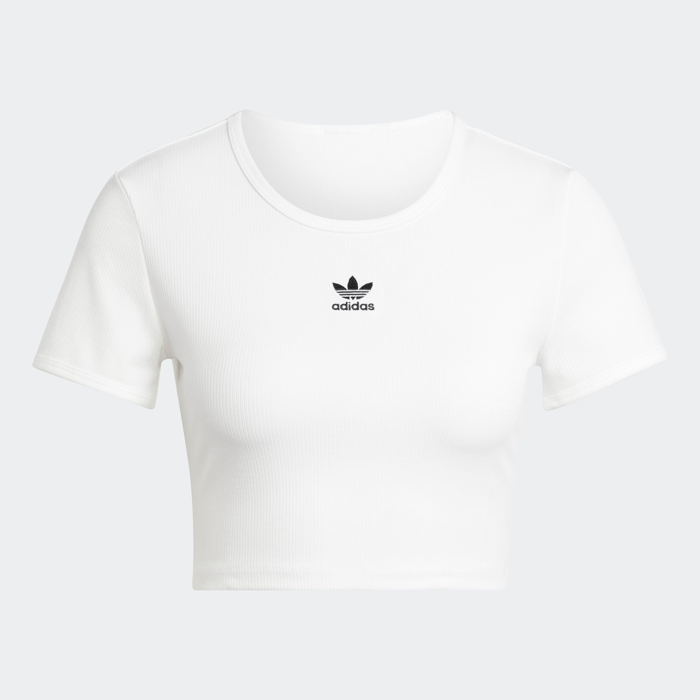T-Shirt ESSENTIALS RIBBED CROP