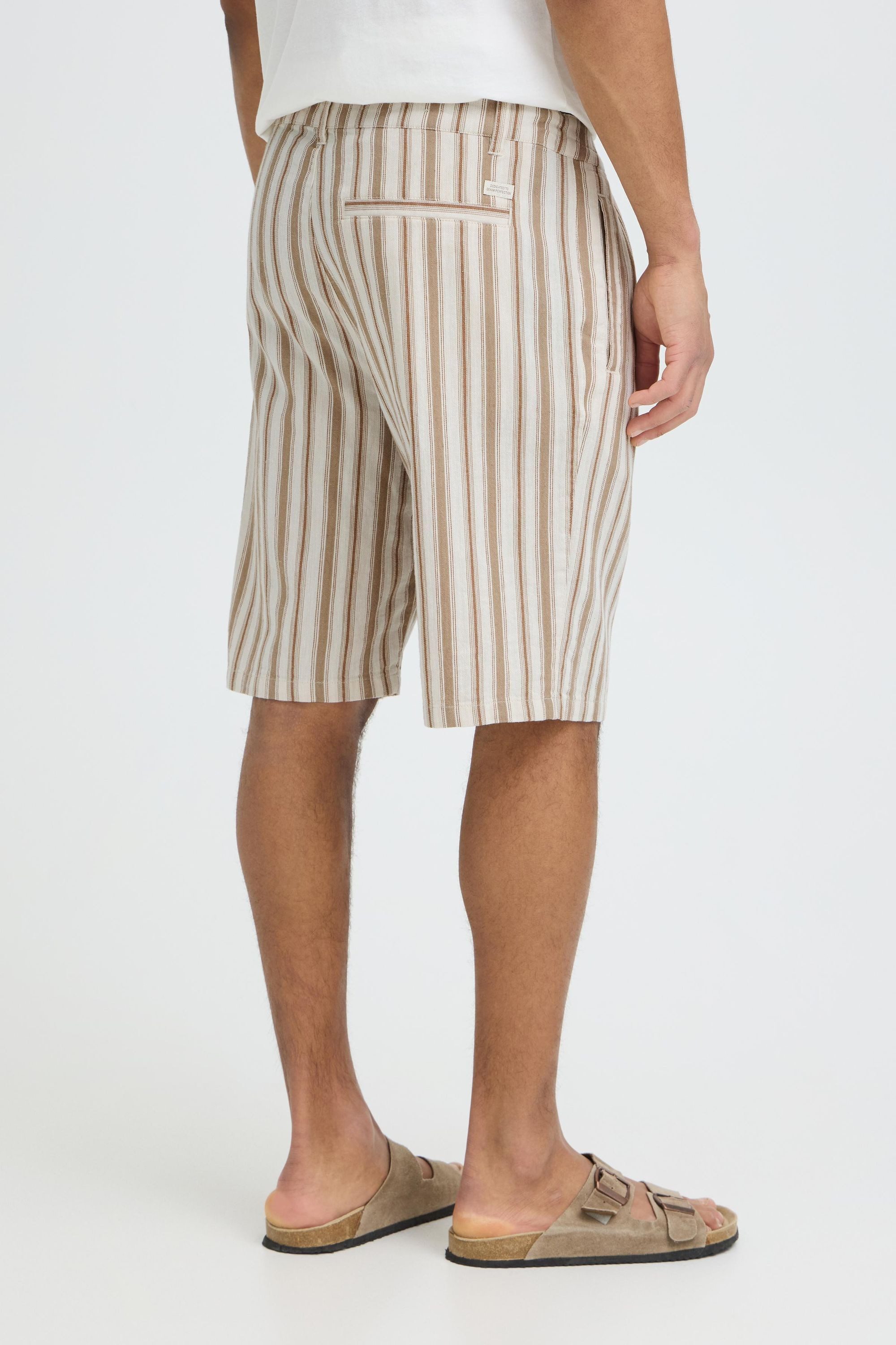 Blend Leinenhose BHMaddox Linen Mix Striped Sommerliche Shorts aus Baumwoll-Leinen-Mix – Bild 4 von 5