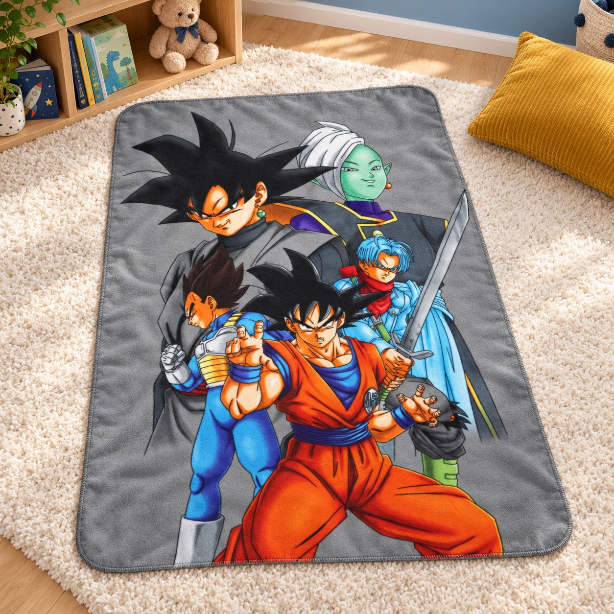 Kinderdecke Anime Dragon Ball Kinder Jungen Fleecedecke, Dragon Ball, leichte Kuscheldecke 100x140 cm – Bild 5 von 5