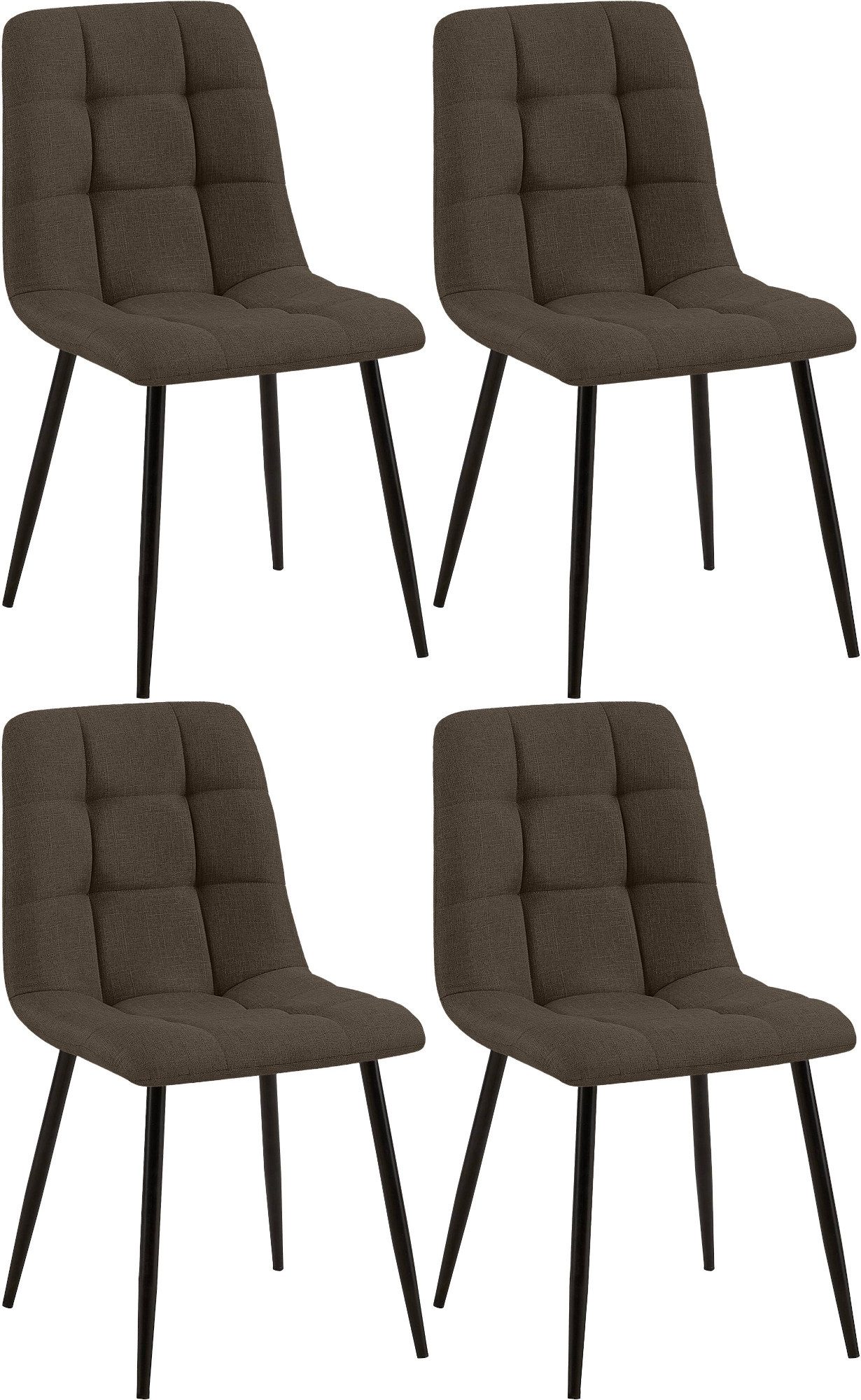 CLP Esszimmerstuhl Tilde (4er Set), mit Rückenlehne, bis 150 kg