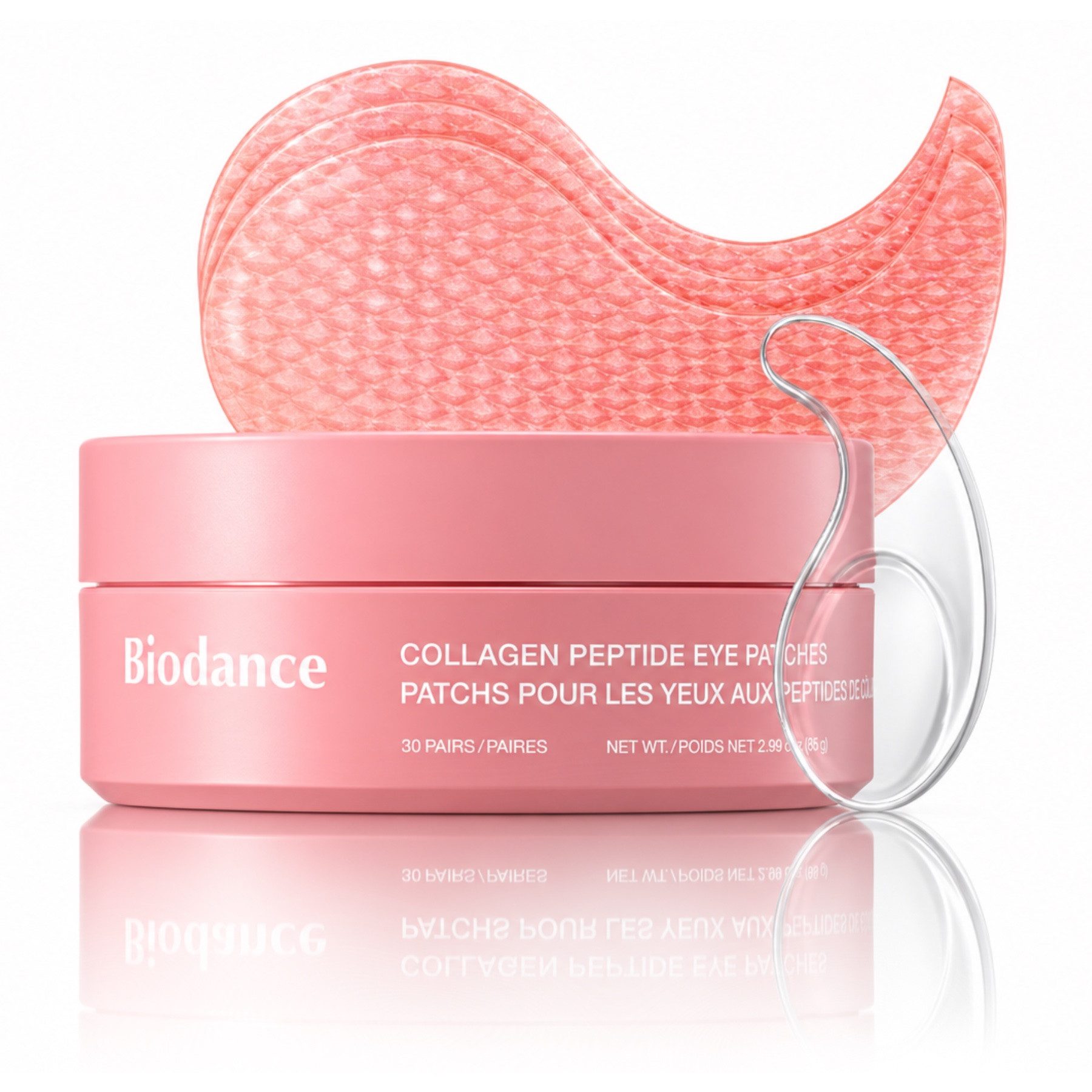Biodance Augenpads Kollagen Peptide Eye Patches Augenmaske Augenpflege 60 Stück, 60-tlg., Augenschatten, Falten, Fatigue/Müdigkeit, Flüssigkeitszufuhr