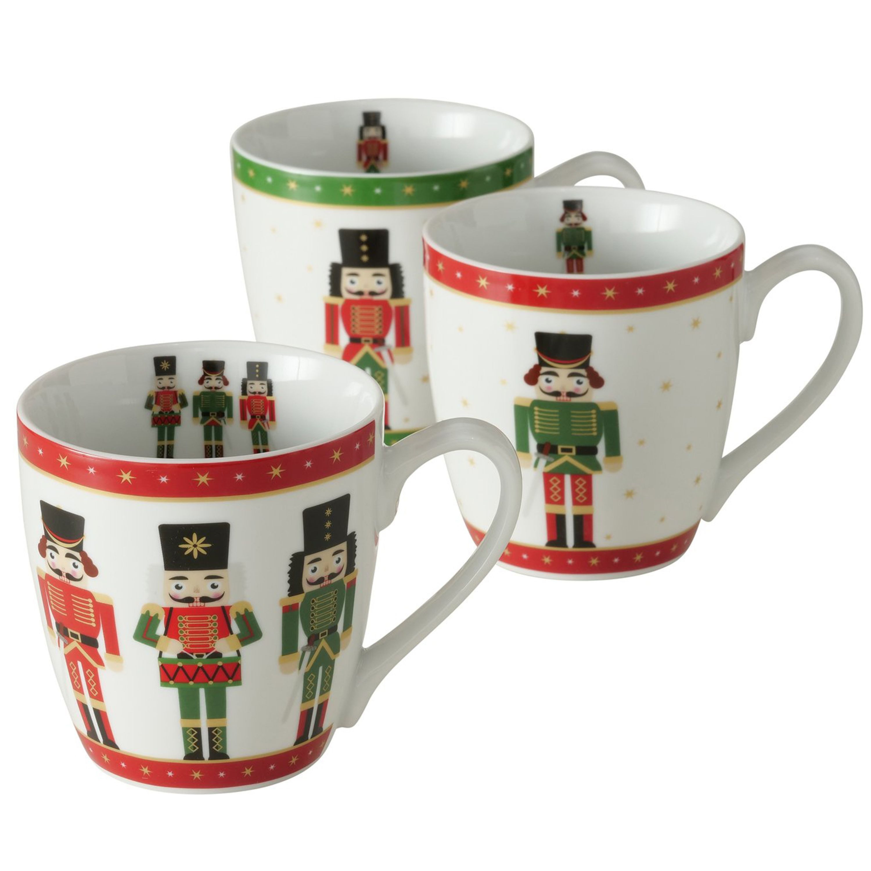 MamboCat Becher B. 3tlg Set Jumbobecher Andrew mit Nußknacker-Motiv 350 ml - 2024703