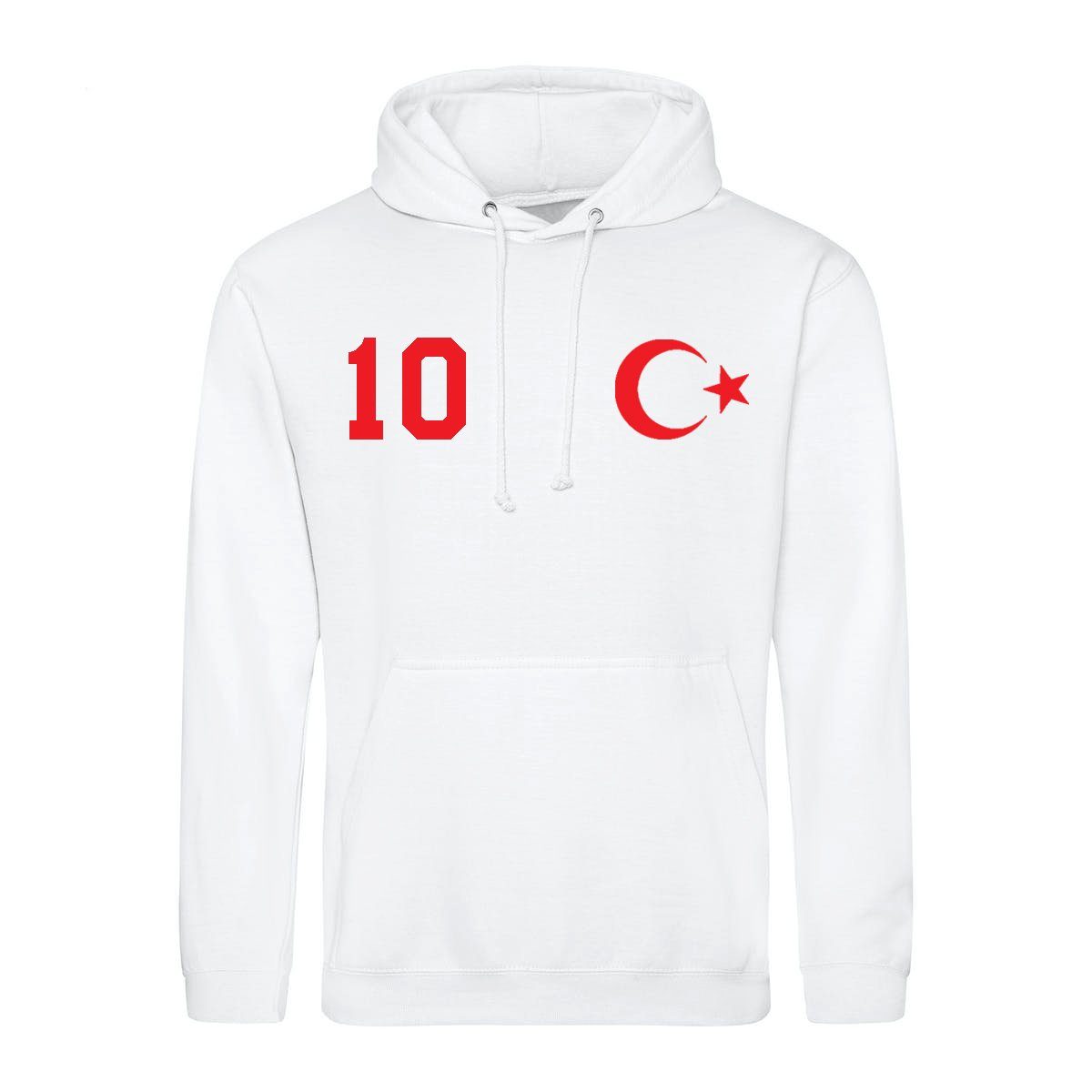 Youth Designz Kapuzenpullover Türkei Herren Hoodie im Fußball "Trikot" Look mit trendigem Frontprint