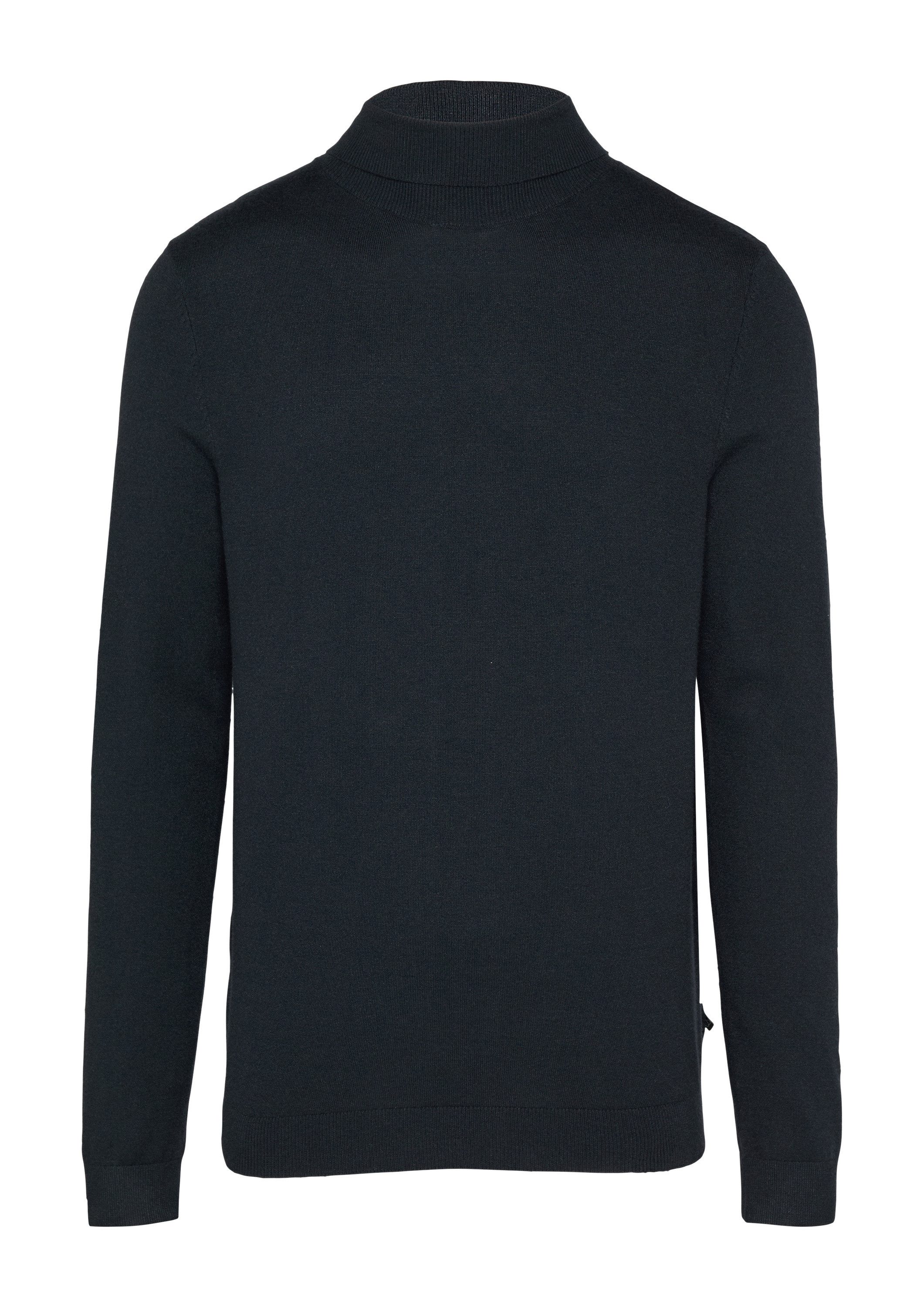 QS Longpullover Strickpullover Slim-Fit-Pullover mit Rollkragen günstig online kaufen