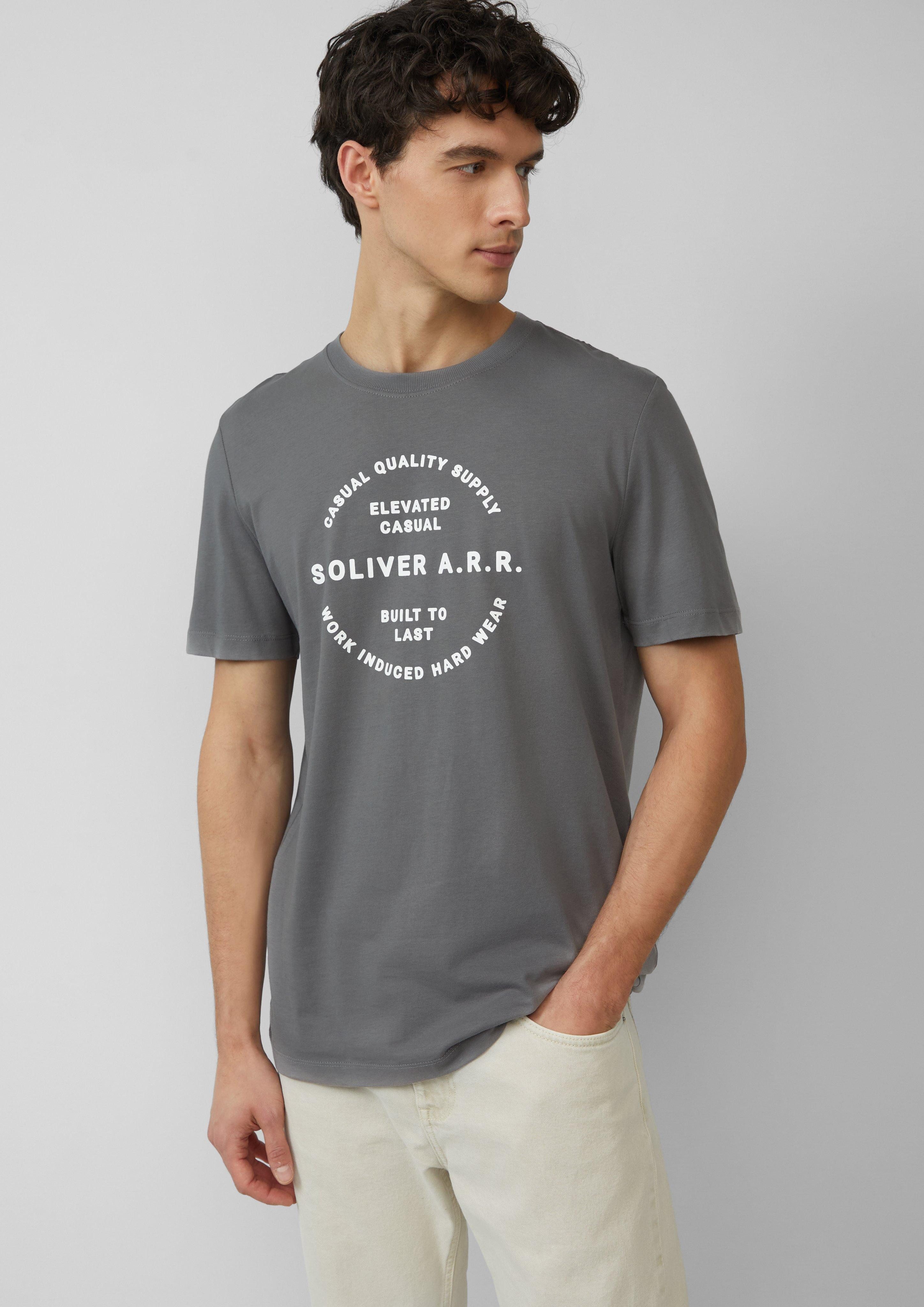 s.Oliver Kurzarmshirt T-Shirt mit Artwork Artwork günstig online kaufen