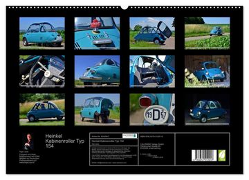 CALVENDO Wandkalender Heinkel Kabinenroller Typ 154 (Premium, hochwertiger DIN A2 Wandkalender 2023, Kunstdruck in Hochglanz)