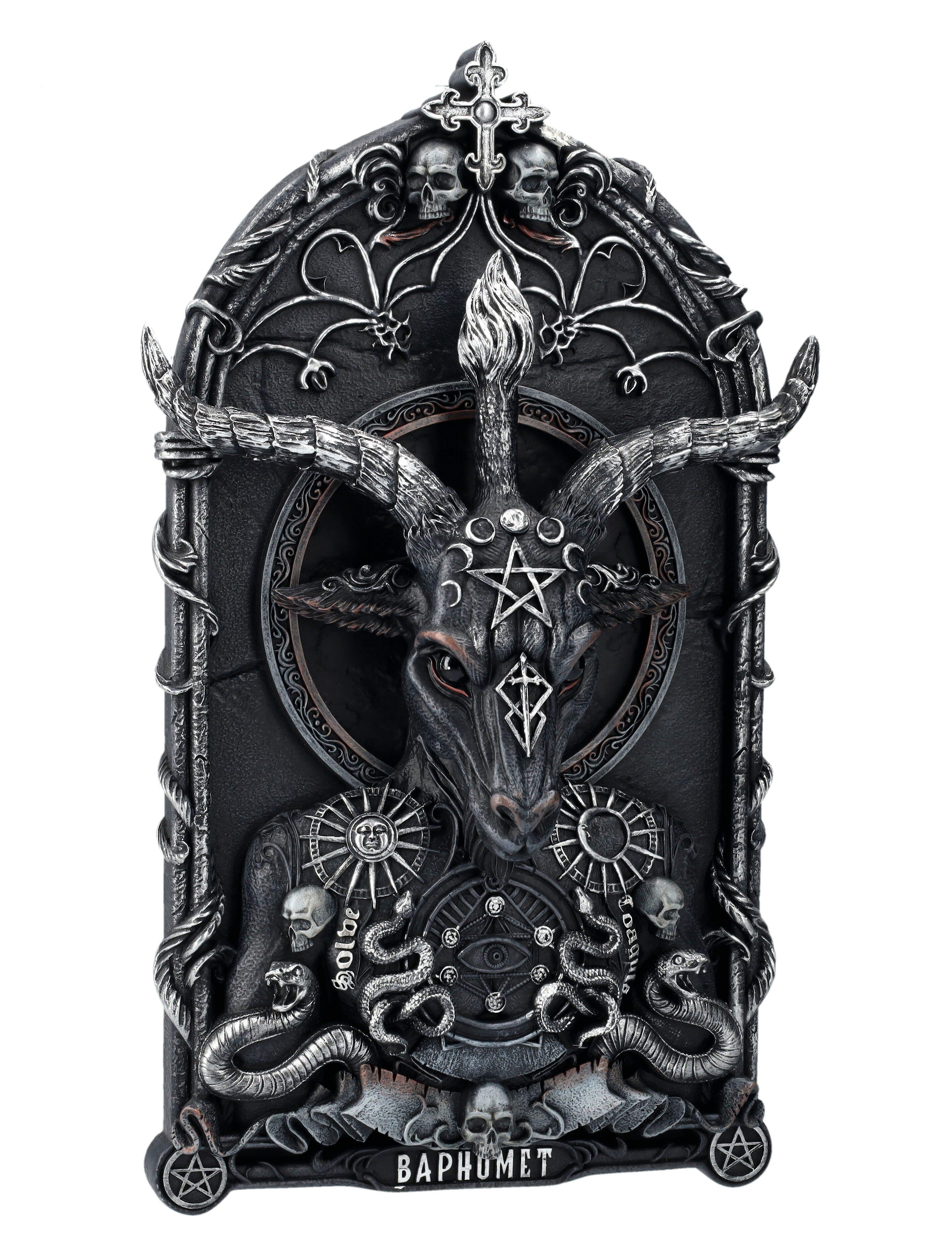 Wanddekoobjekt Wandrelief - Baphomet's Invocation - Nemesis Now - Fantasy Wanddeko