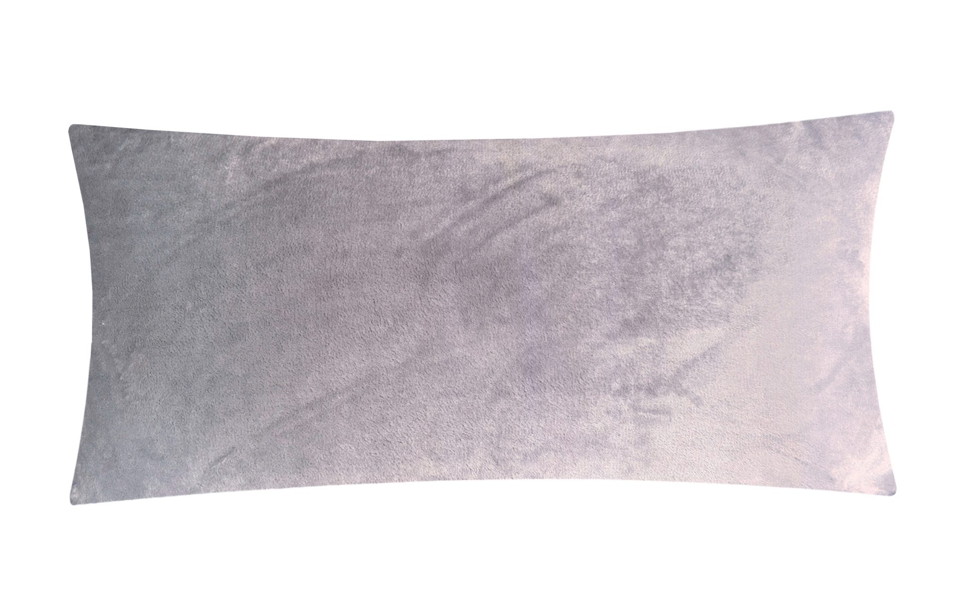 Heubergshop Kissenbezug, (1 Stück), Fleece 40x80cm Grau weich flauschig Kissenhülle (1x-40x80cm-Grau)