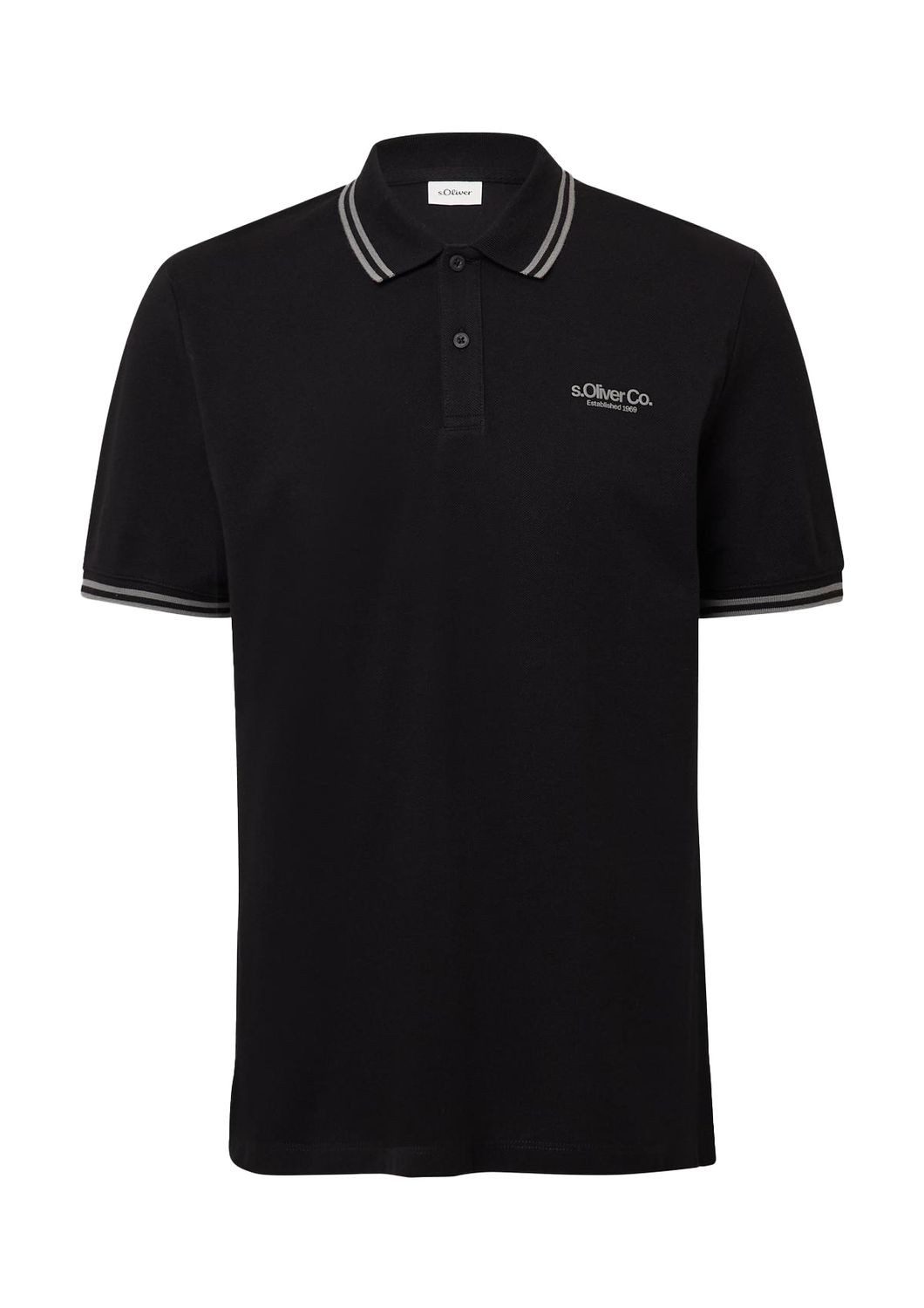 s.Oliver Poloshirt Poloshirt Kragen, Knopfleiste, Logo-Patch günstig online kaufen
