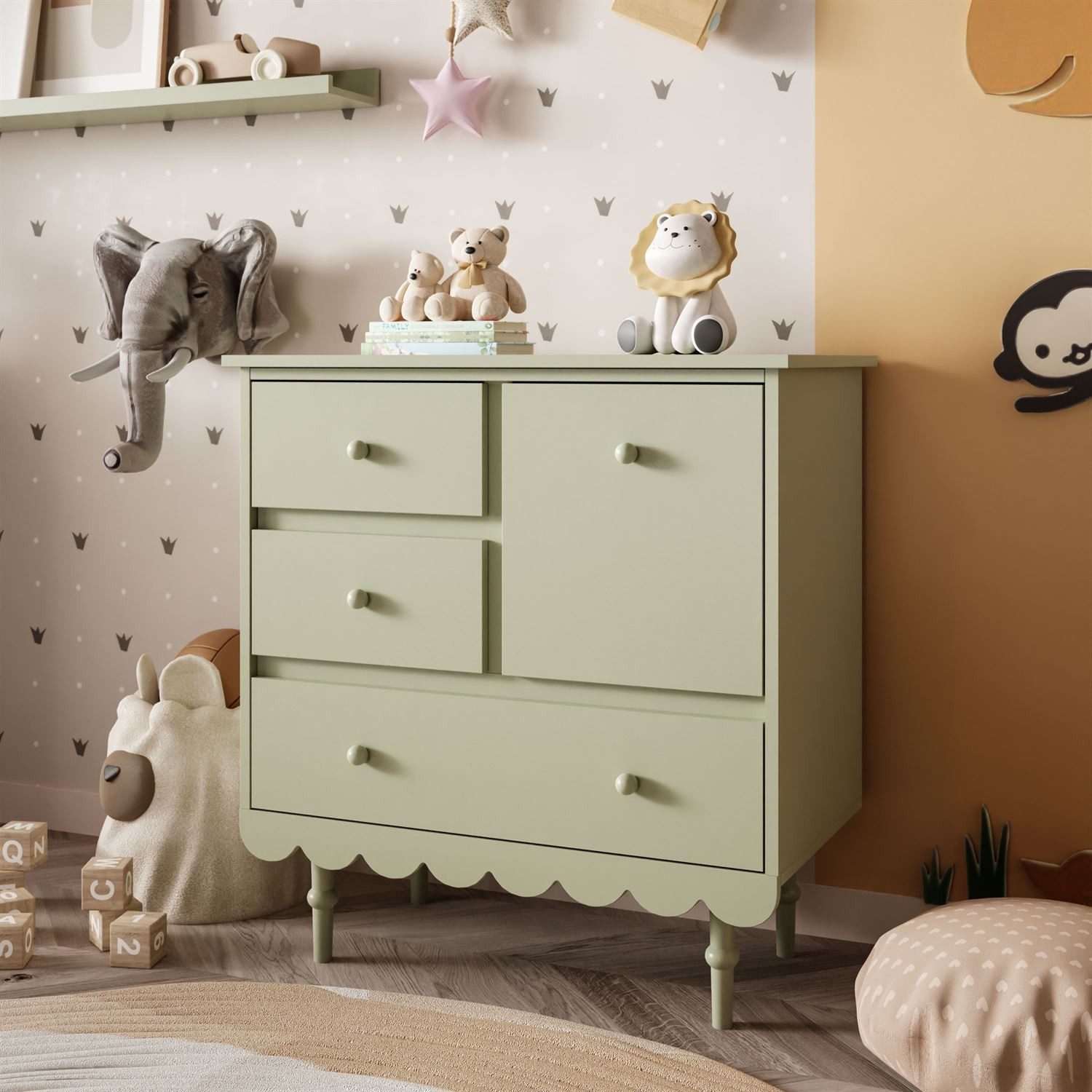 Lookway Kommode BABUSHKA Sideboard mit Schubladen