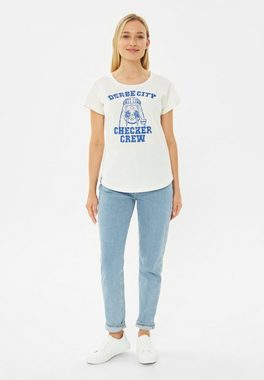 Derbe T-Shirt DERBE CITY Nachhaltig, Organic Cotton, auffälliger Print