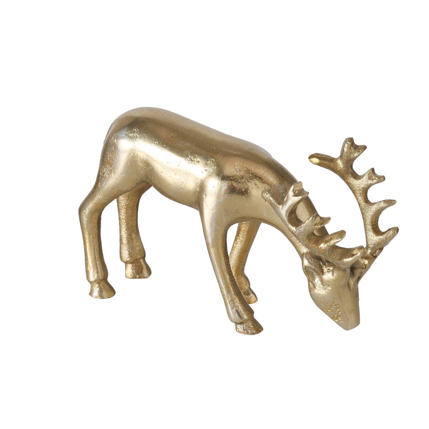 BOLTZE GRUPPE GmbH Dekofigur Boltze Dekofigur Seran Hirsch Gold 2037515 (1 St)