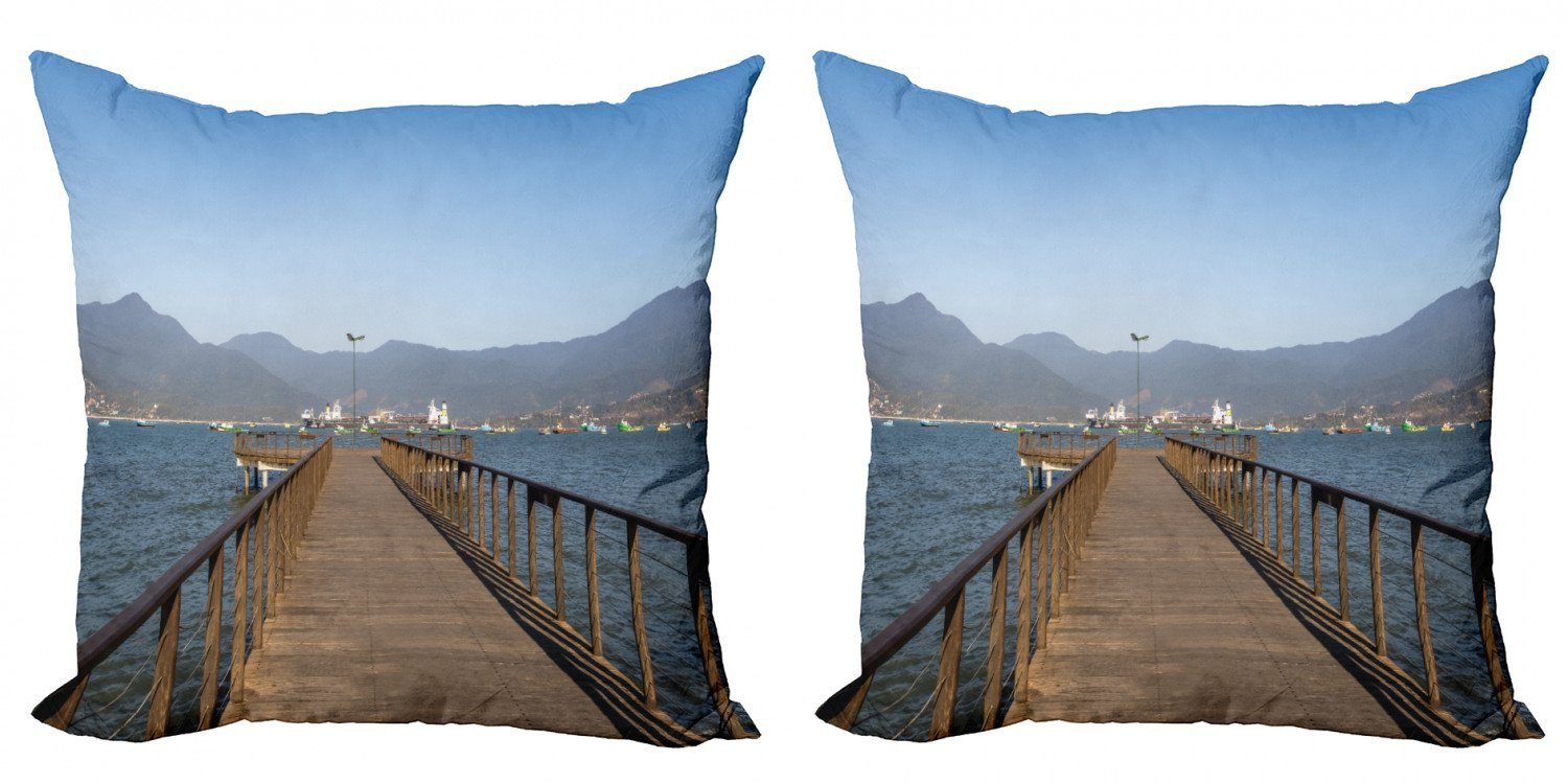 Kissenbezüge Modern Accent Doppelseitiger Digitaldruck, Abakuhaus (2 Stück), Strand Pathway Sao Sebastiao Brasilien