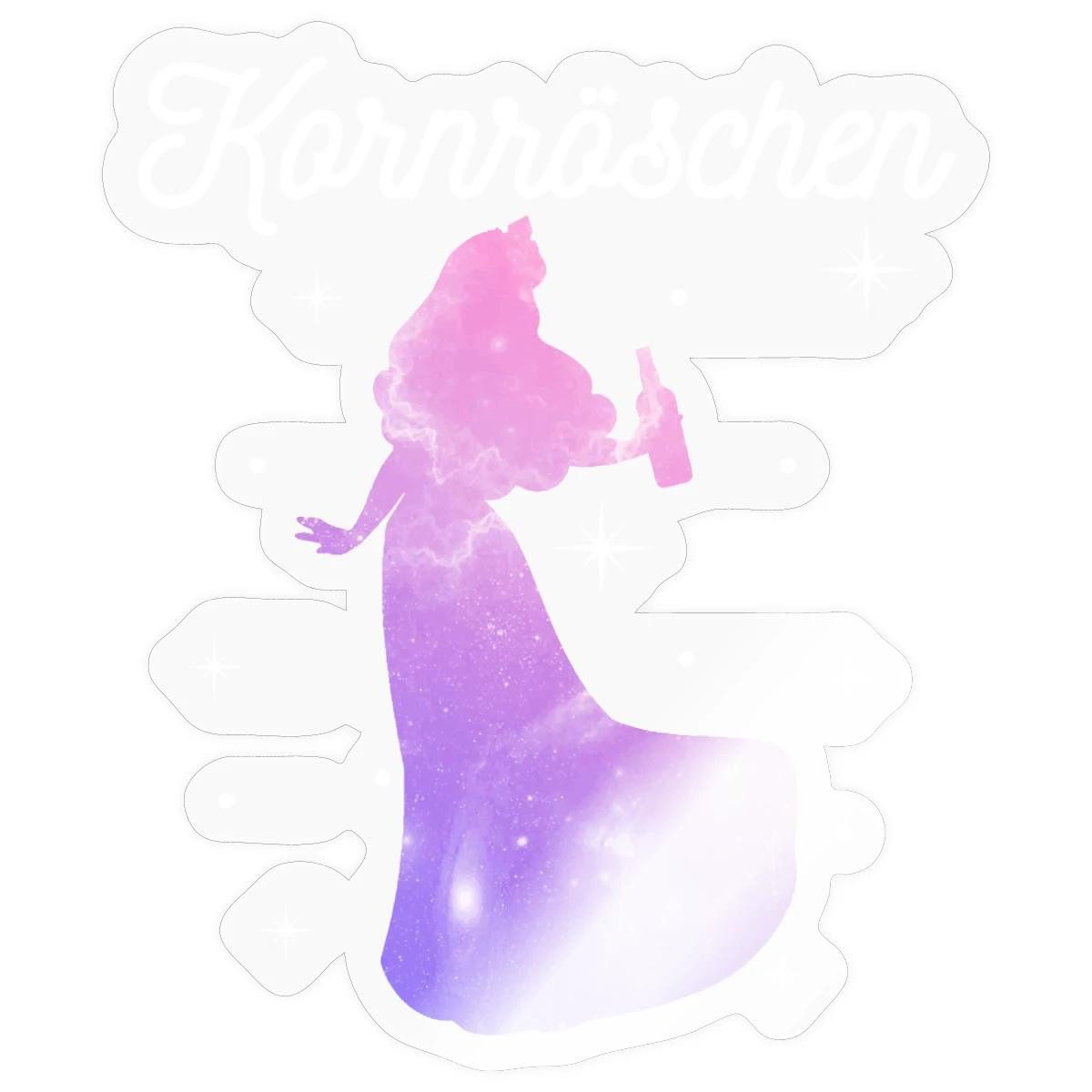 Spreadshirt Aufkleber JGA Frauen, Kornröschen Sticker Aufkleber