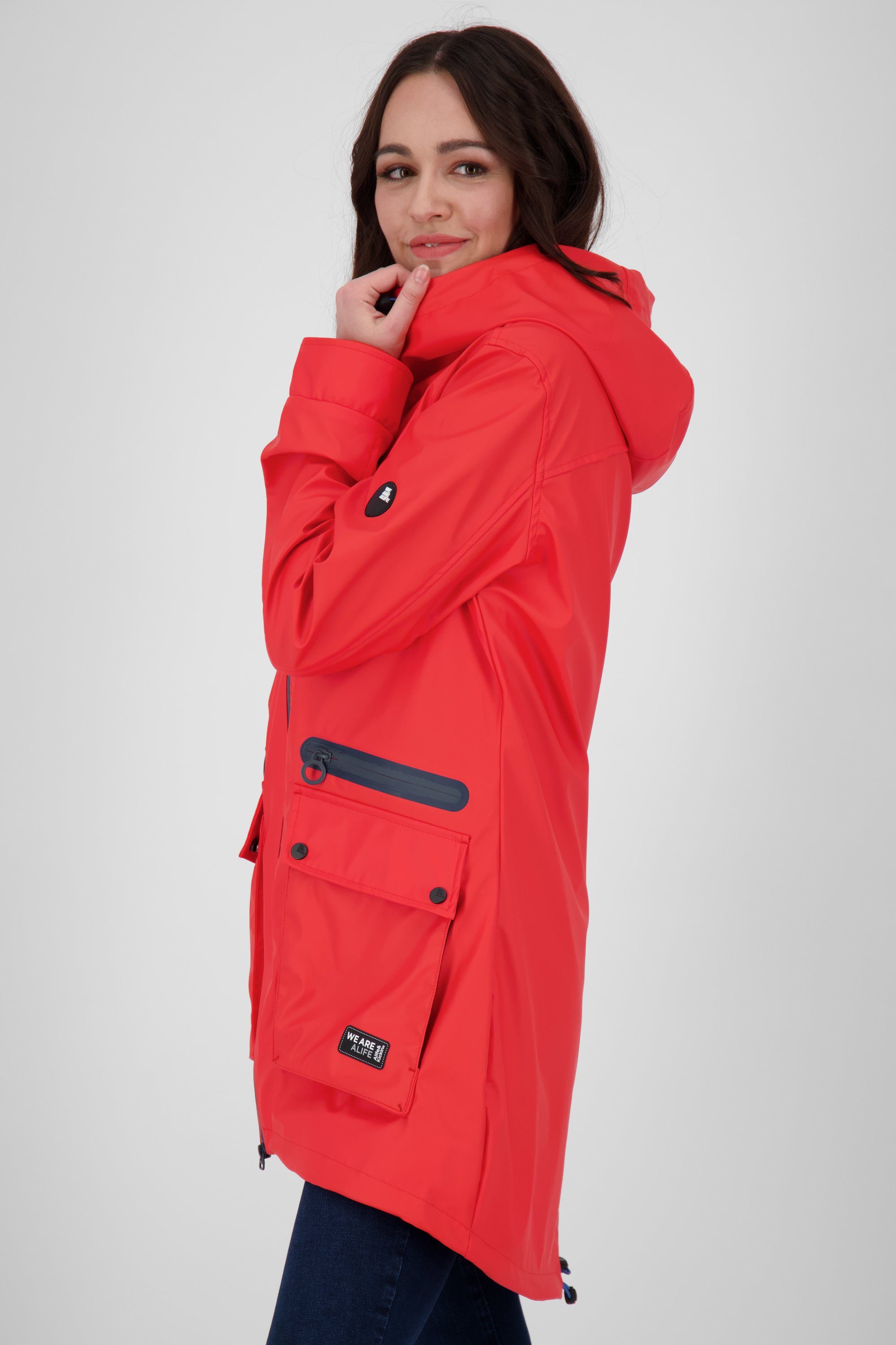 AudreyAK Jacke, Alife Kickin Damen & Sommerjacke Übergangsjacke Raincoat fiesta leichte