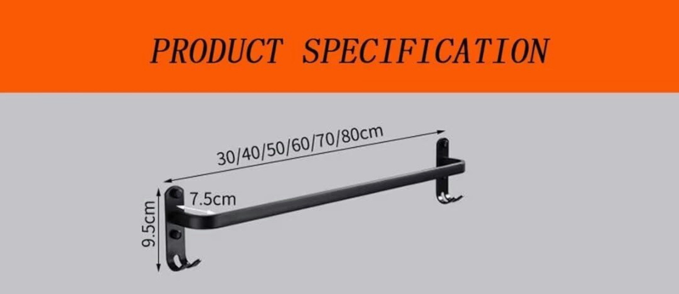 UE Stock Handtuchhalter Wand Handtuchhalter Handtuchstange mit 2 Haken Alum günstig online kaufen