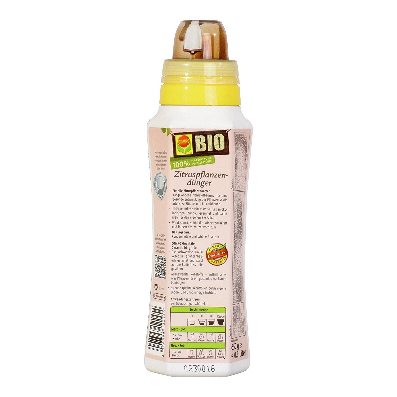 Compo Pflanzendünger COMPO Bio Zitruspflanzendünger 500ml günstig online kaufen