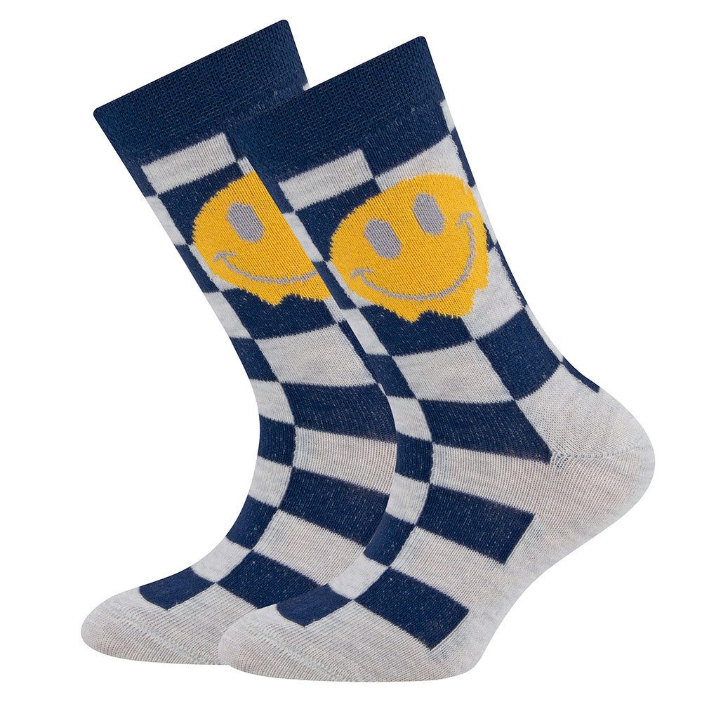 Ewers Socken Socken 2er Pack Karo/Smile