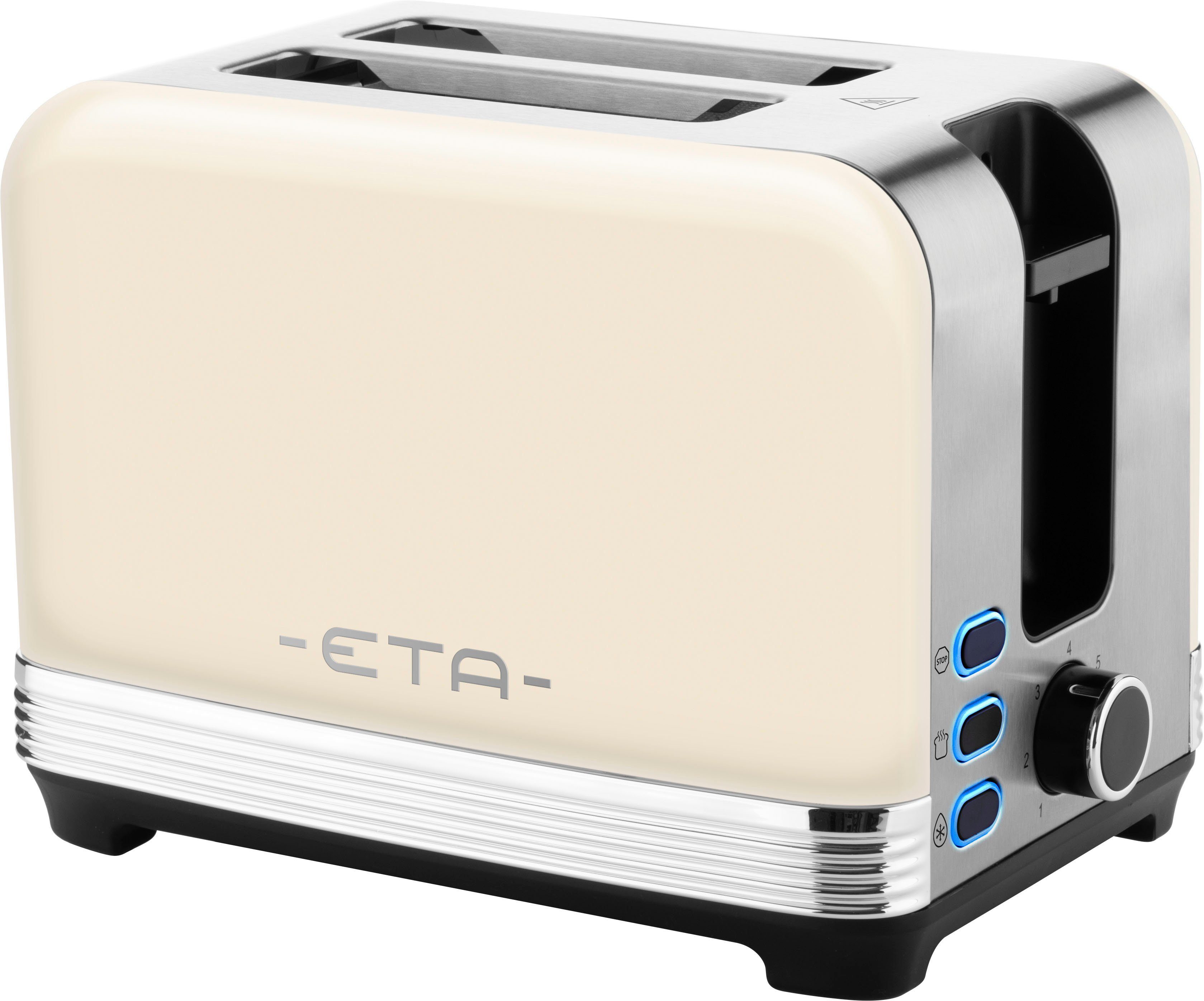 eta Toaster STORIO ETA916690040, 2 Schlitze, kurze W, 7 980 Bräunungsstufen
