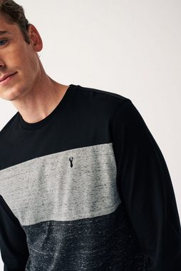 Next T-Shirt Langarm-T-Shirt in Blockfarben (1-tlg)