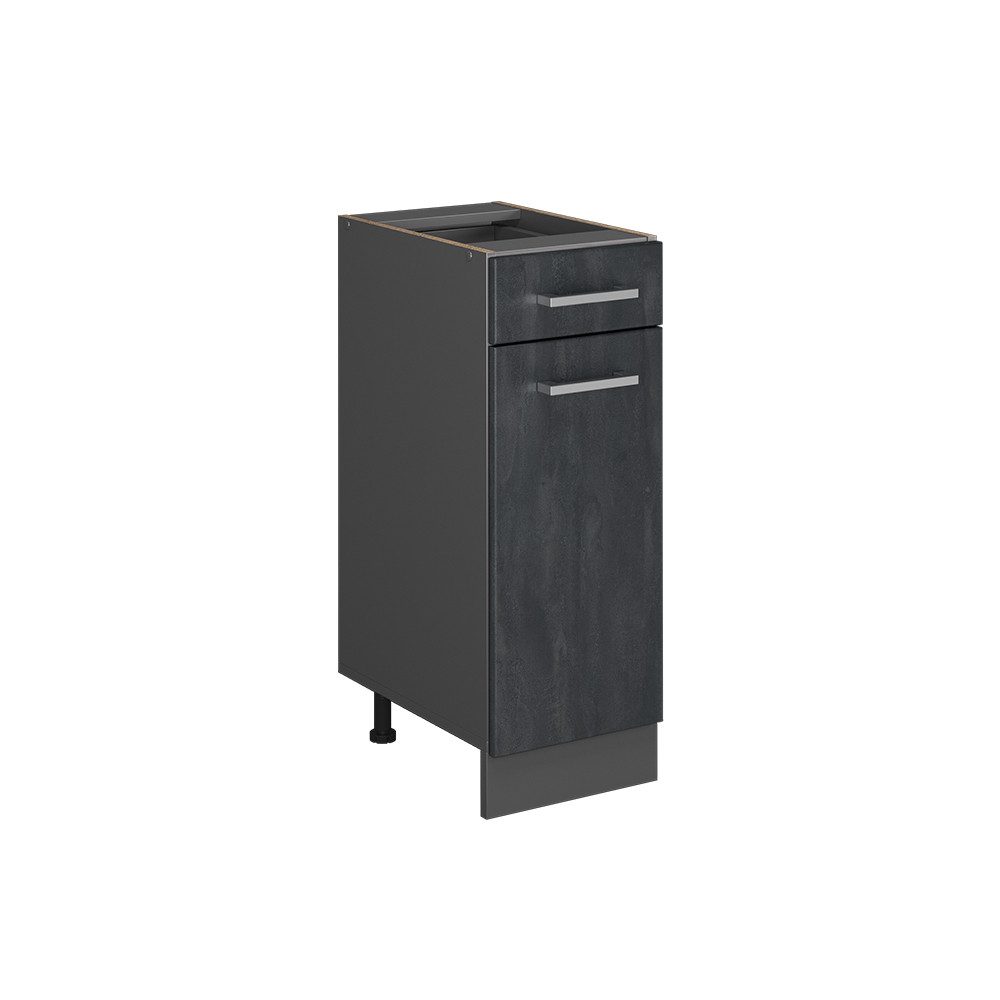 Vicco Unterschrank R-Line, Schwarz Beton/Anthrazit, 30 günstig online kaufen
