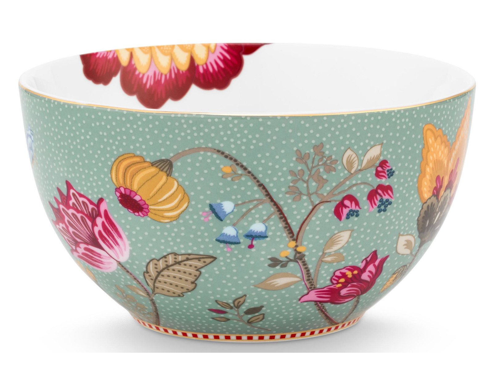 PiP Studio Müslischale Blooming Tales Fantasy Blue Bowl 15cm, Porzellan, (Bowls)